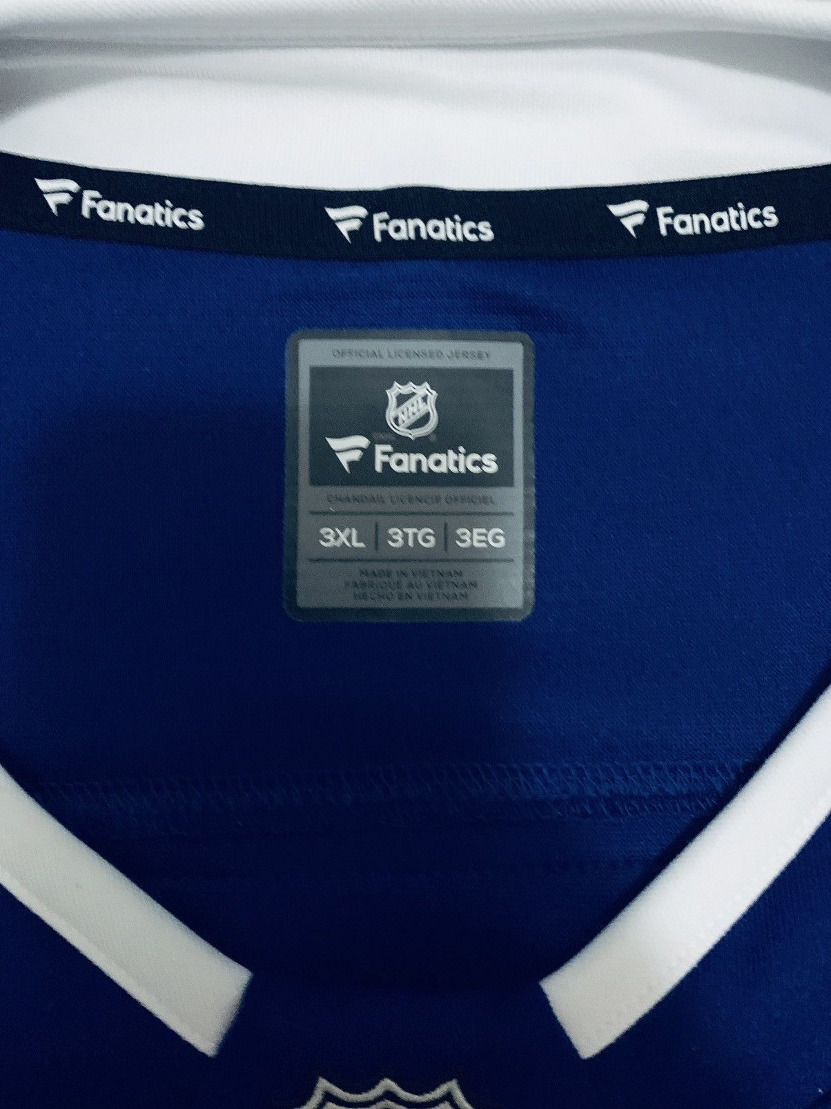 NHL Tampa Bay Lightning Fanatics Jersey Blue 3XL Size US XXL / EU 58 / 5 - 2 Thumbnail
