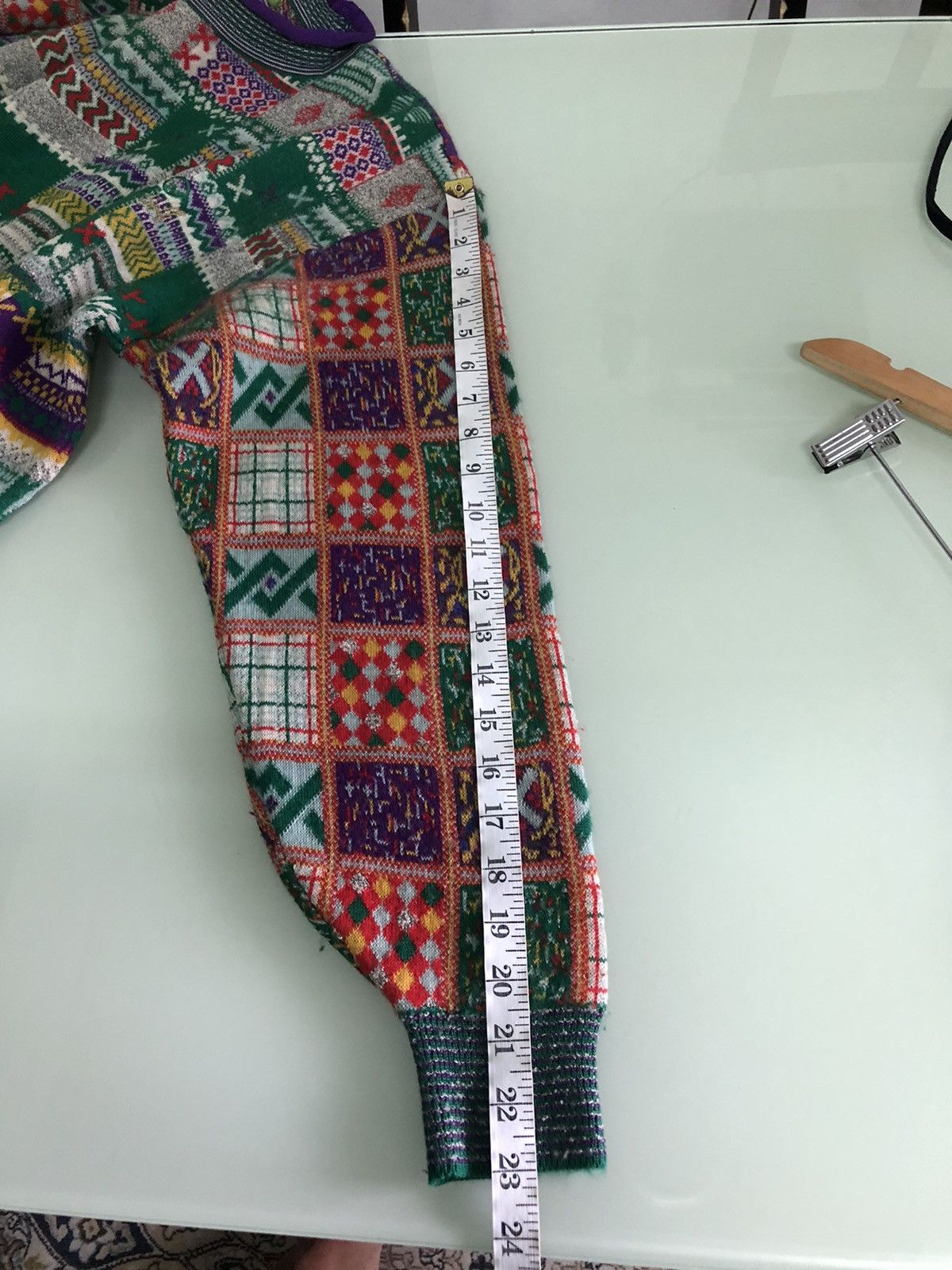 Kenzo Vintage 90s Kenzo Coloured Patchwork Knitwear Size US S / EU 44-46 / 1 - 23 Thumbnail