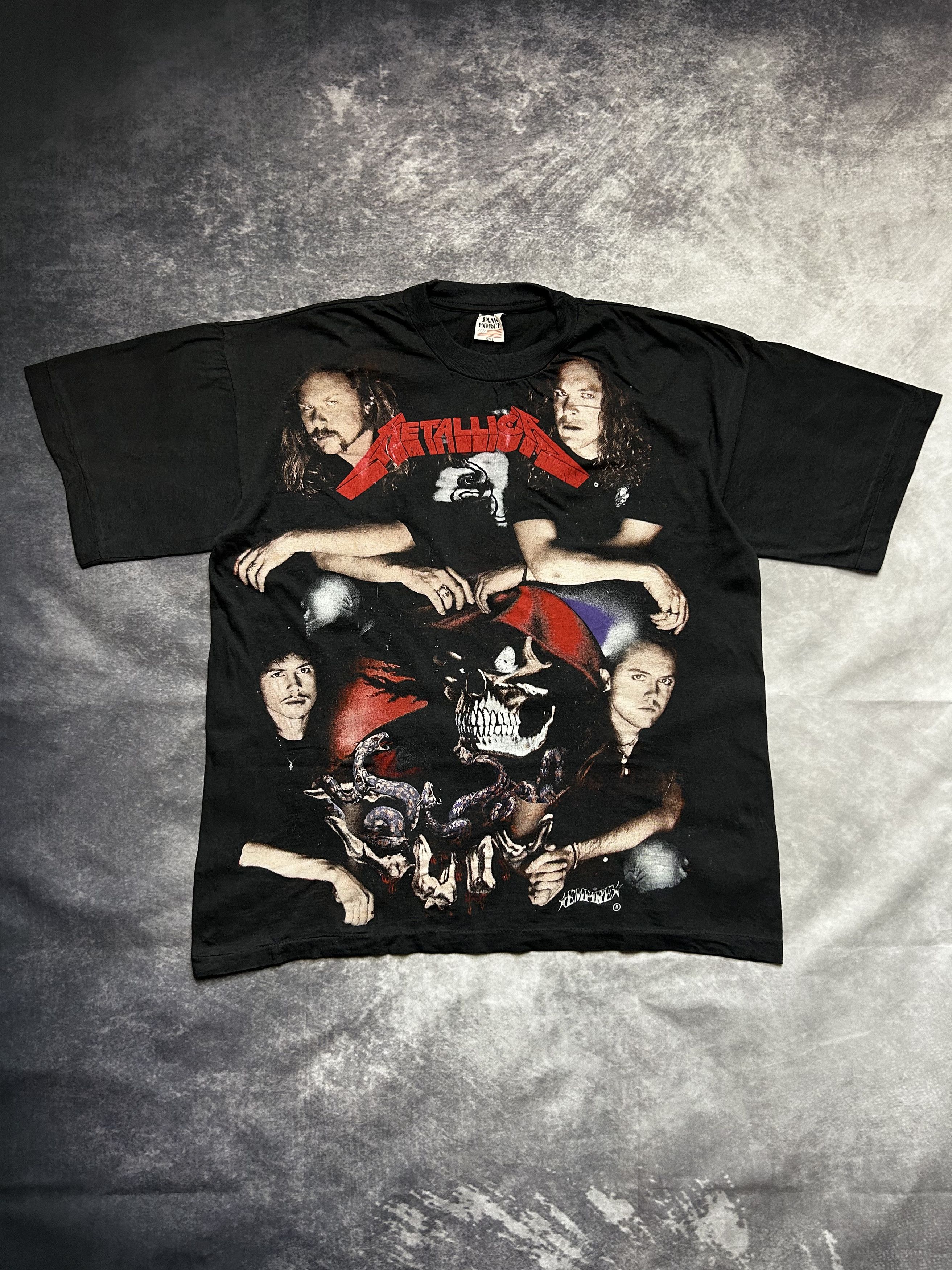 Vintage Vintage Metallica Ride The Lightning 90's Band T-shirt | Grailed