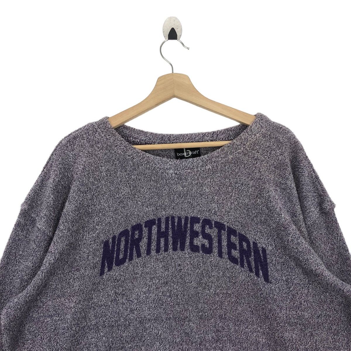 Vintage Vtg 90’ NORTHWESTERN Sweatshirt Pullover Jumper Size US XL / EU 56 / 4 - 8 Thumbnail