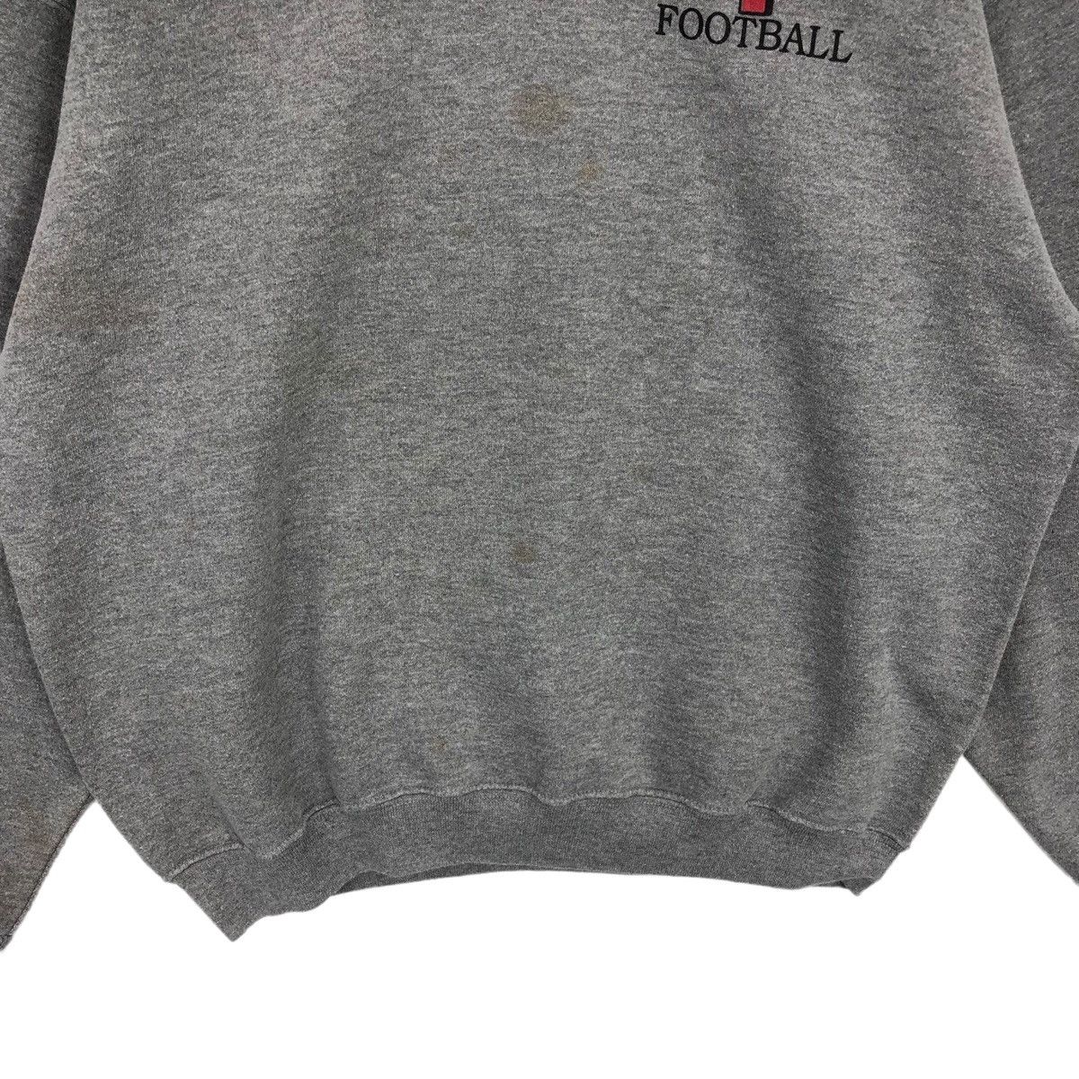 Jerzees × Vintage Vtg 90’ YS FOOTBALL Sweatshirt Pullover Jumper Sweater Size US XL / EU 56 / 4 - 8 Thumbnail