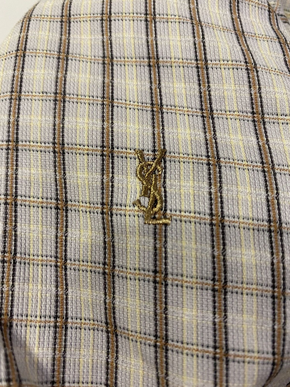 Yves Saint Laurent Cotton YSL Shirt Plaid Yves Saint Laurent Shirt Size US XXL / EU 58 / 5 - 1 Thumbnail