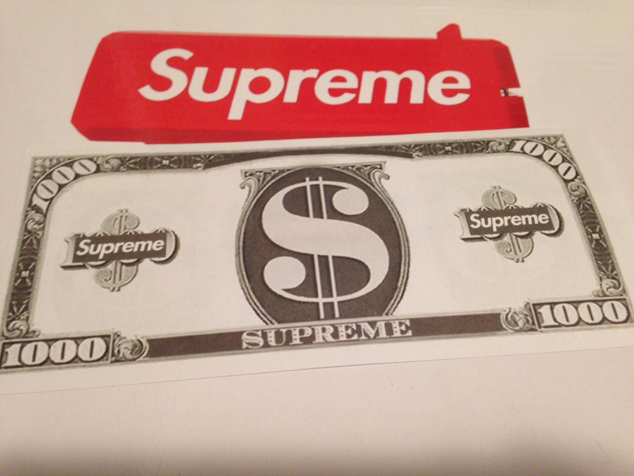 Supreme Supreme 1000 Bill | Grailed