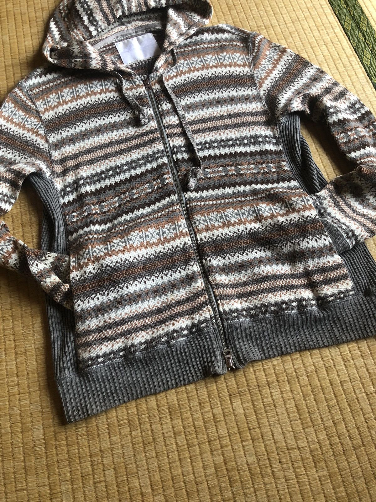 White Mountaineering DOPE🔥AW11 Native Tribal Jacquard Hand Knit Hoodie Size US M / EU 48-50 / 2 - 3 Thumbnail