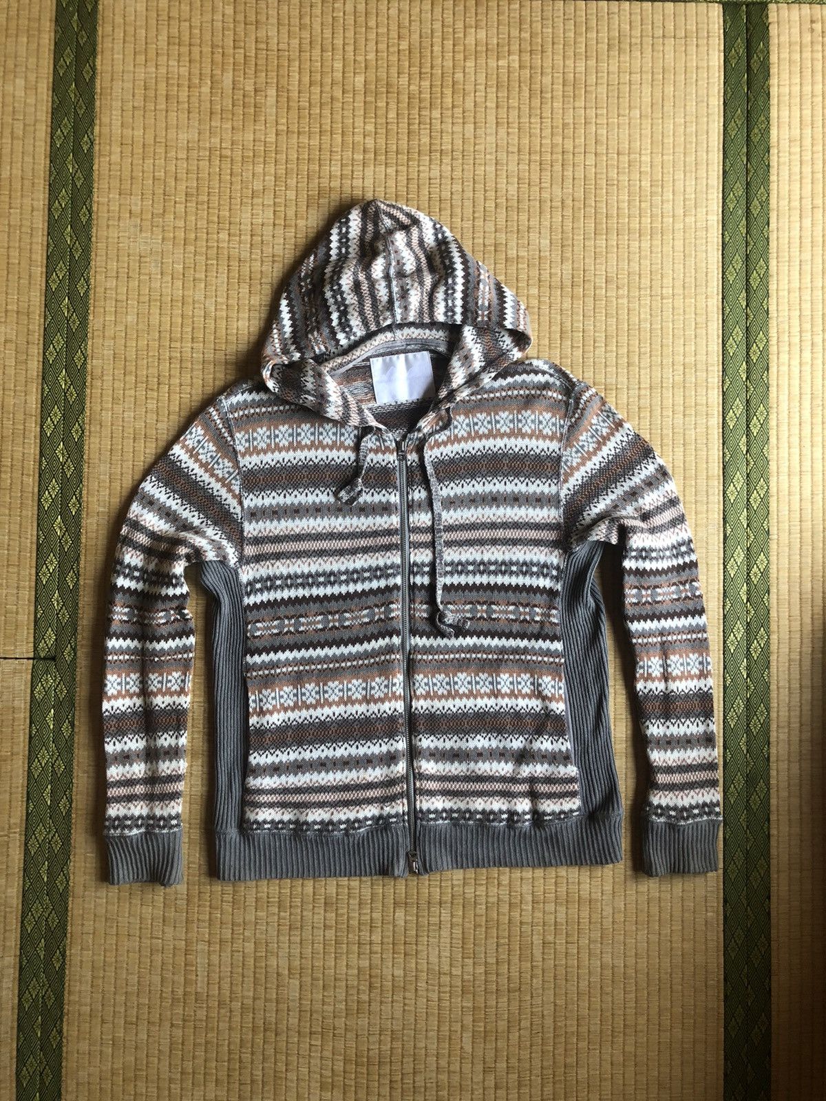 White Mountaineering DOPE🔥AW11 Native Tribal Jacquard Hand Knit Hoodie Size US M / EU 48-50 / 2 - 1 Thumbnail