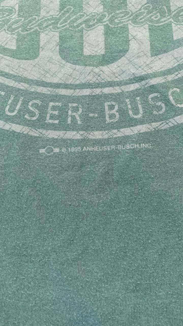 Vintage Vintage 1995 Budweiser the king of beers tee Size US L / EU 52-54 / 3 - 5 Thumbnail