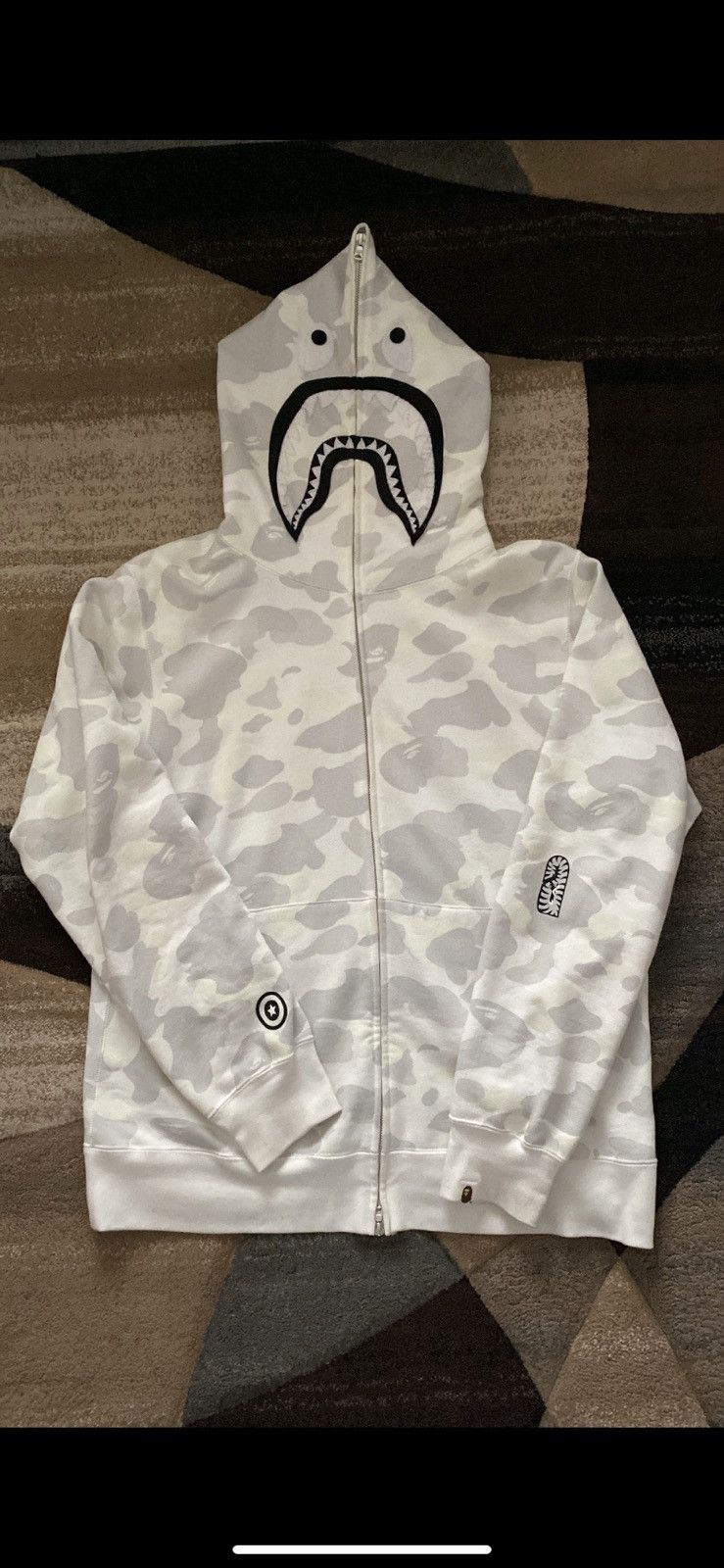 Bape glow in the dark shark hoodie best sale