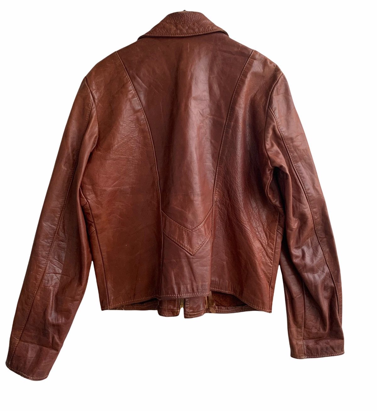 Genuine Leather Vintage 70s Casual Leather Jacket Size US S / EU 44-46 / 1 - 2 Thumbnail