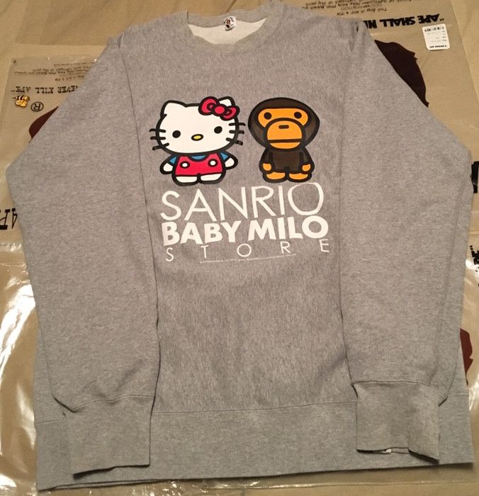 OG Bape Baby Milo Hello Kitty Crew Neck XL-XXL