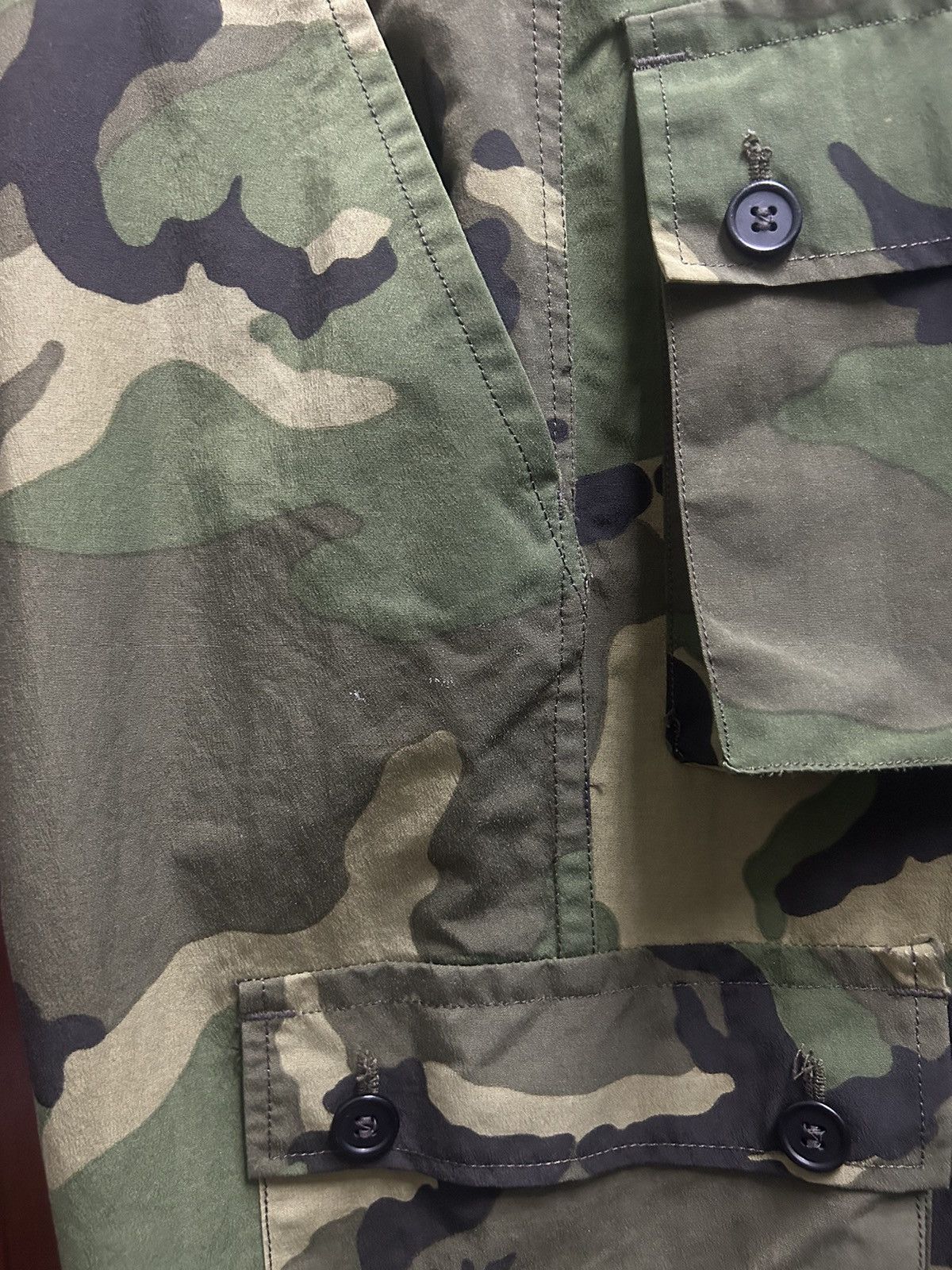 Bape OG Vintage 90s A Bathing Ape Woodland Camo Cargo Pants Size US 30 / EU 46 - 8 Thumbnail