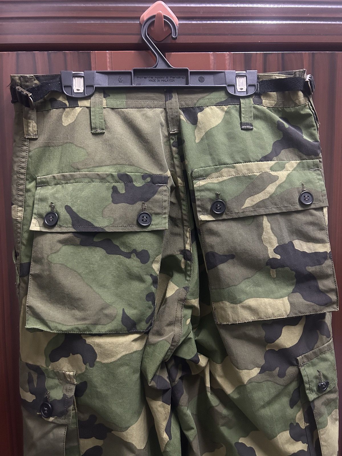 Bape OG Vintage 90s A Bathing Ape Woodland Camo Cargo Pants Size US 30 / EU 46 - 6 Thumbnail