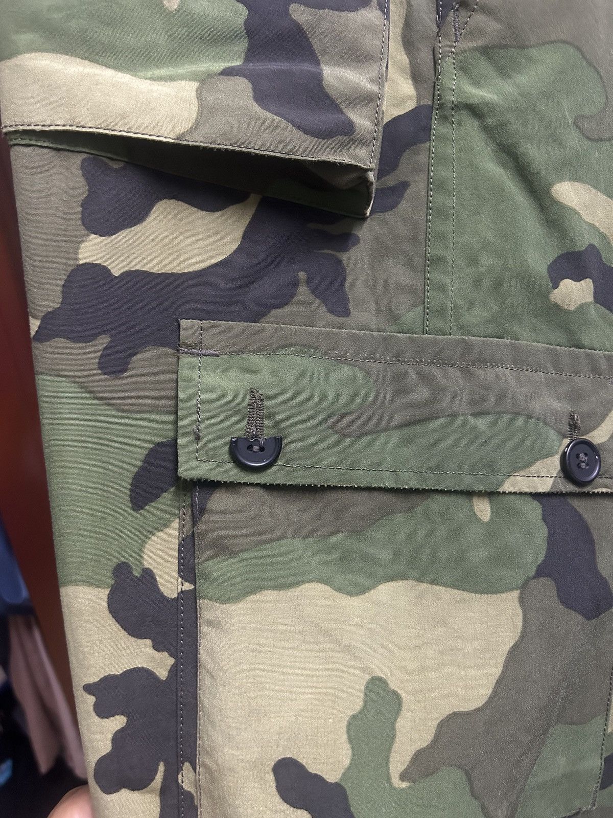 Bape OG Vintage 90s A Bathing Ape Woodland Camo Cargo Pants Size US 30 / EU 46 - 10 Thumbnail