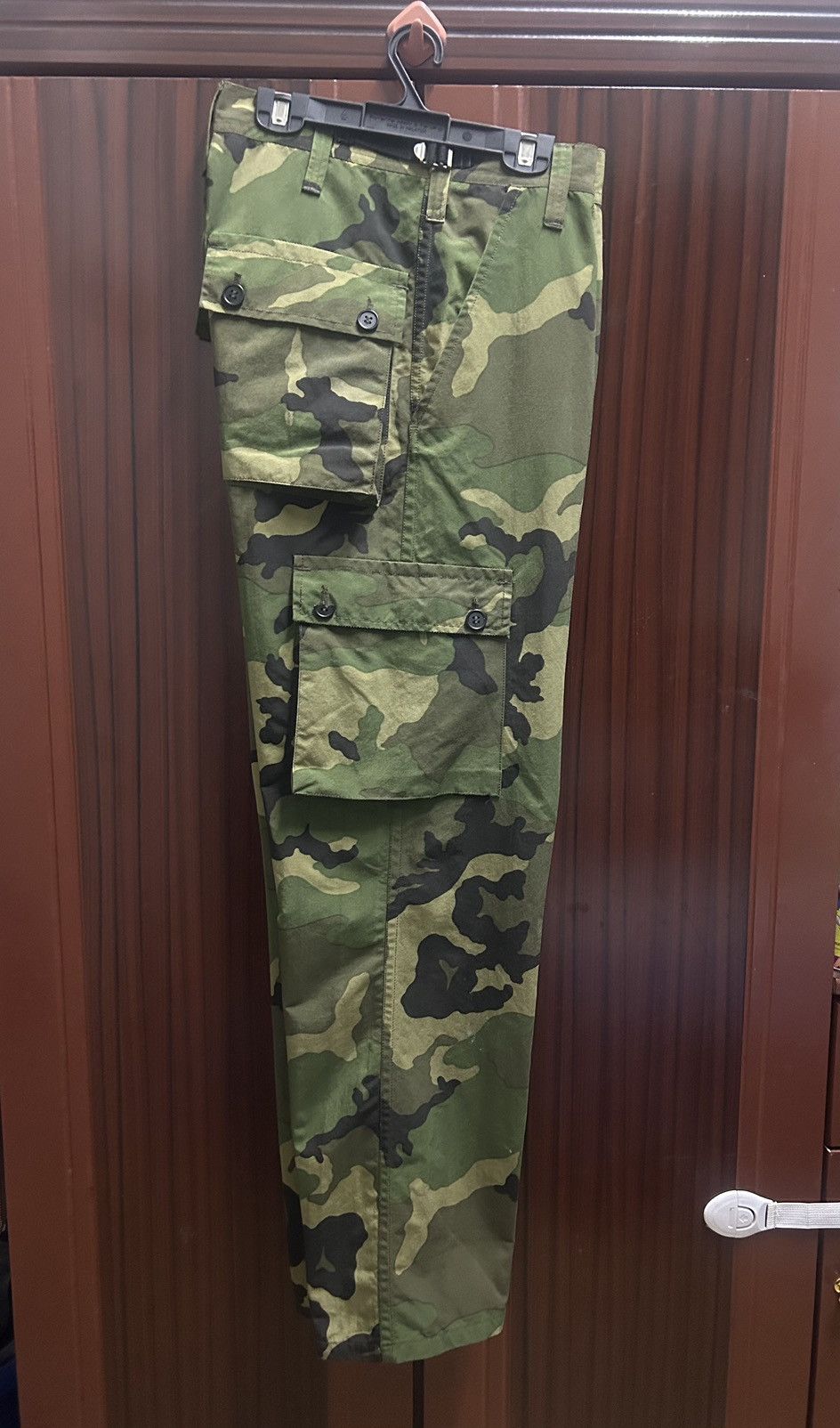 Bape OG Vintage 90s A Bathing Ape Woodland Camo Cargo Pants Size US 30 / EU 46 - 9 Thumbnail