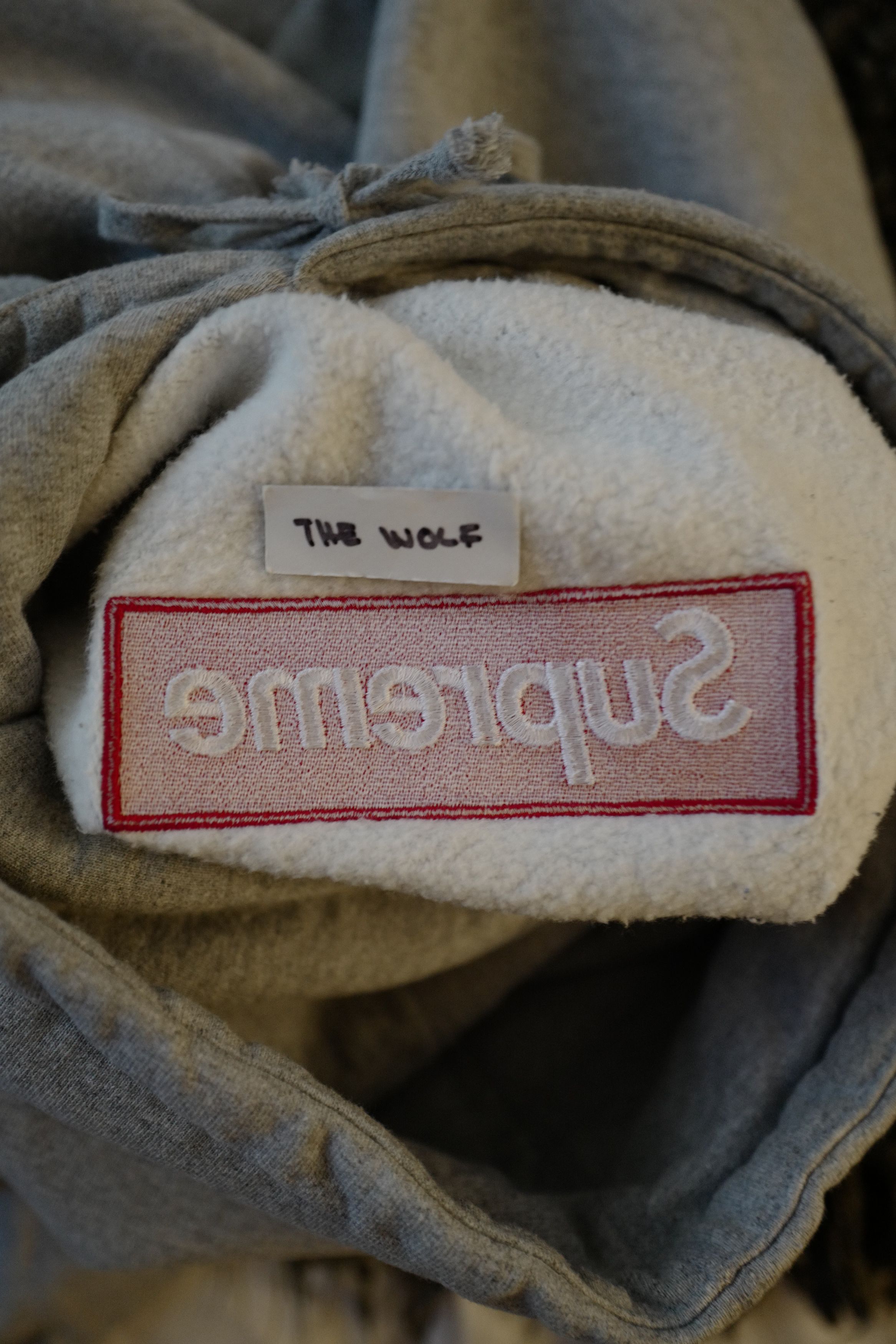 Supreme Grey / Red Box Logo Hoodie Size US L / EU 52-54 / 3 - 6 Thumbnail