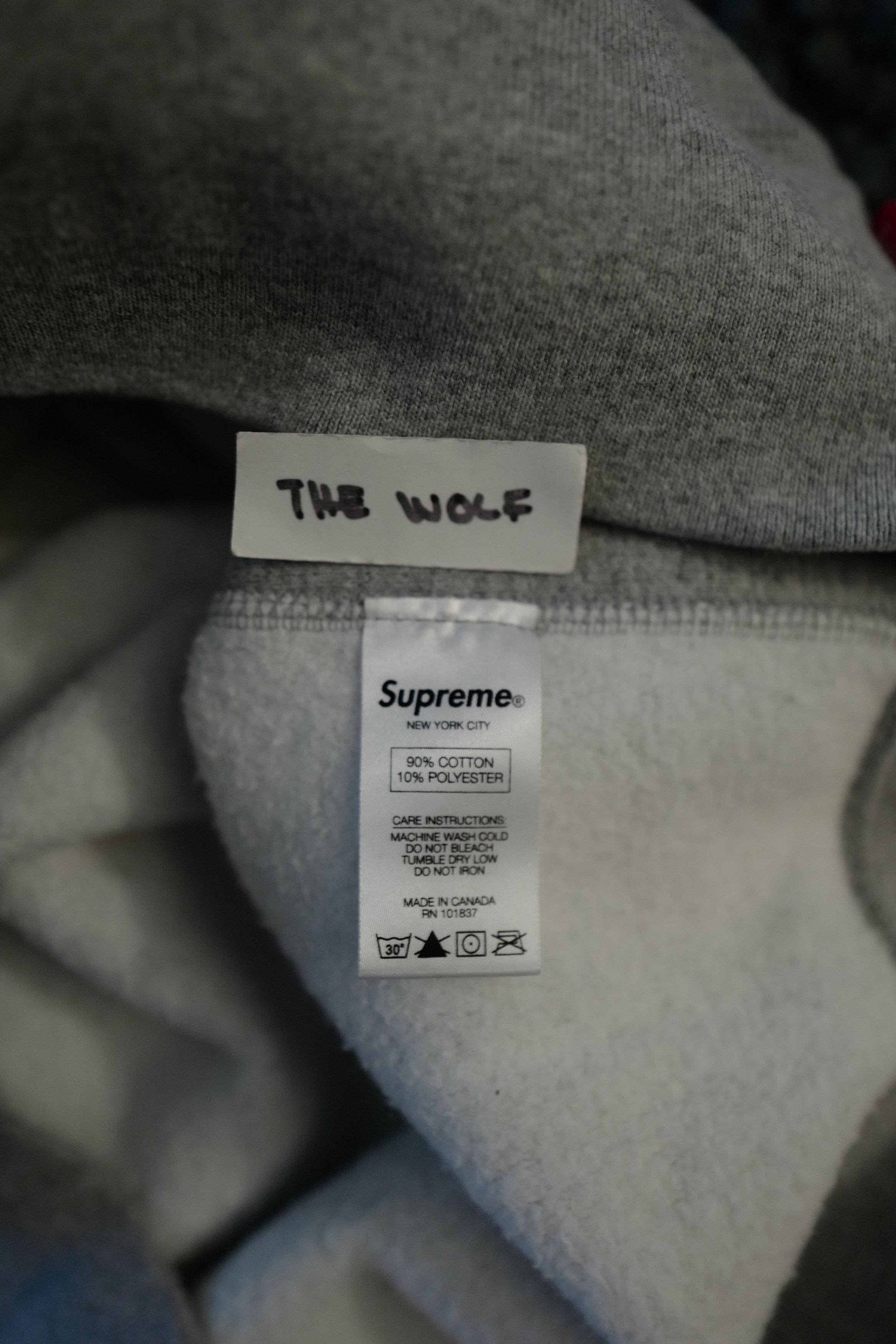 Supreme Grey / Red Box Logo Hoodie Size US L / EU 52-54 / 3 - 7 Thumbnail