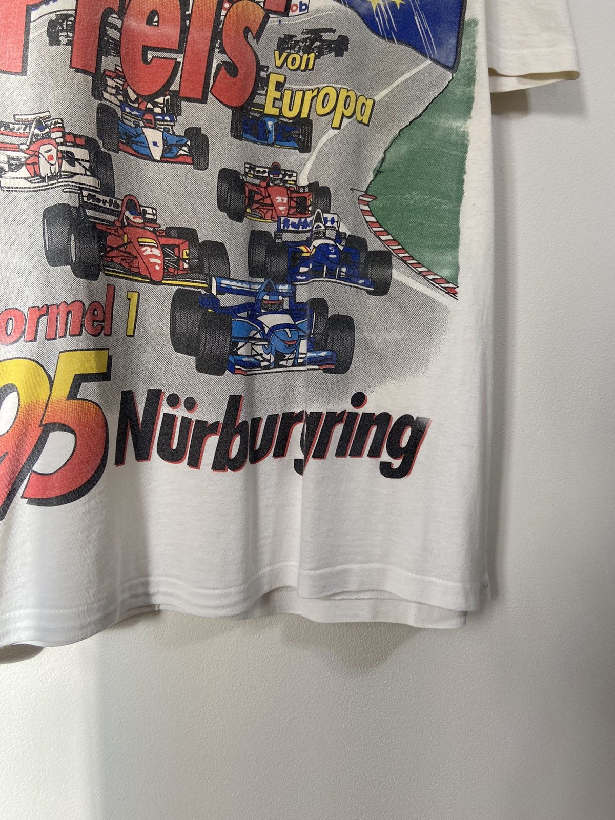 Band Tees Grand Prix’s Grober Preis 95 Nurburgring Formula 1 Size US L / EU 52-54 / 3 - 8 Thumbnail