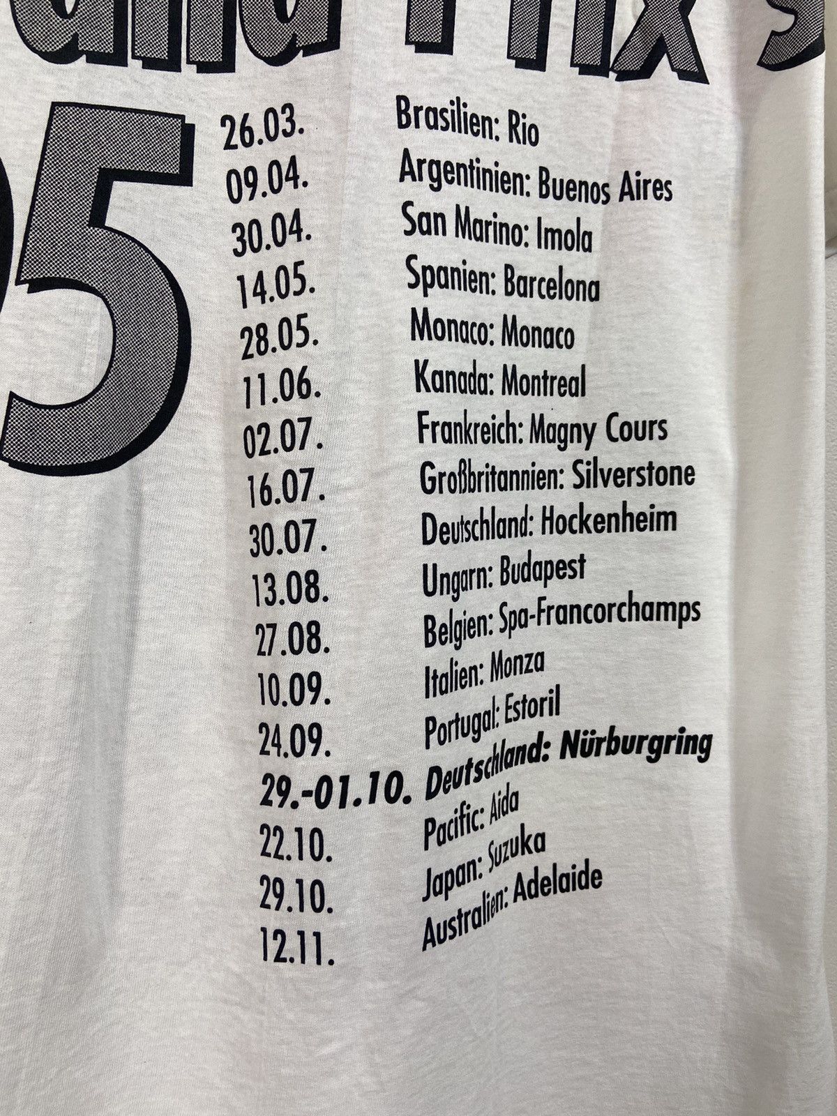 Vintage Grober Preis Formula 1 Vintage Shirt 95 Nurburgring Size US L / EU 52-54 / 3 - 20 Thumbnail
