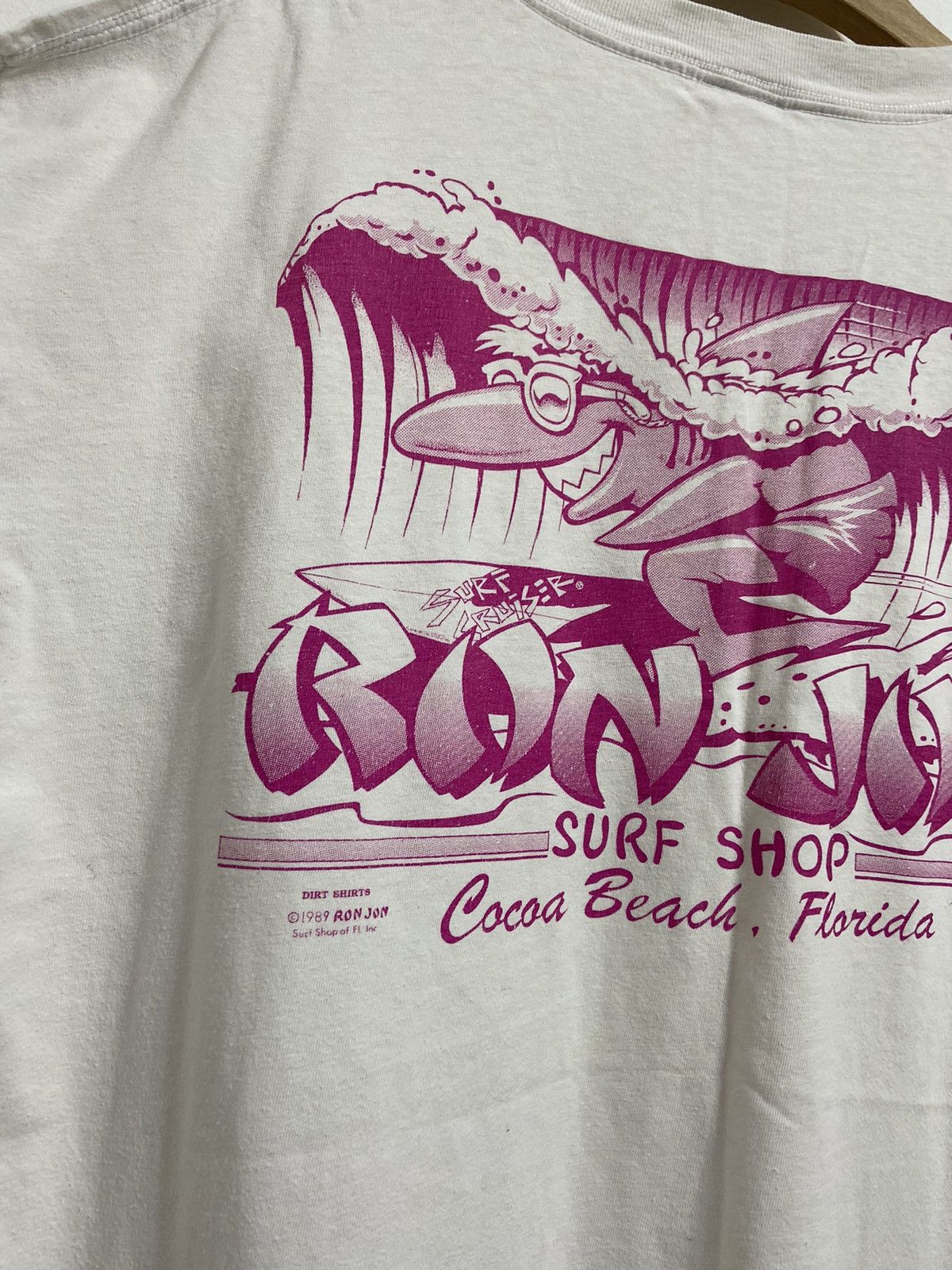 Band Tees Ron Jon Surf Shop 1989 Vintage Shirt Size US XL / EU 56 / 4 - 12 Thumbnail