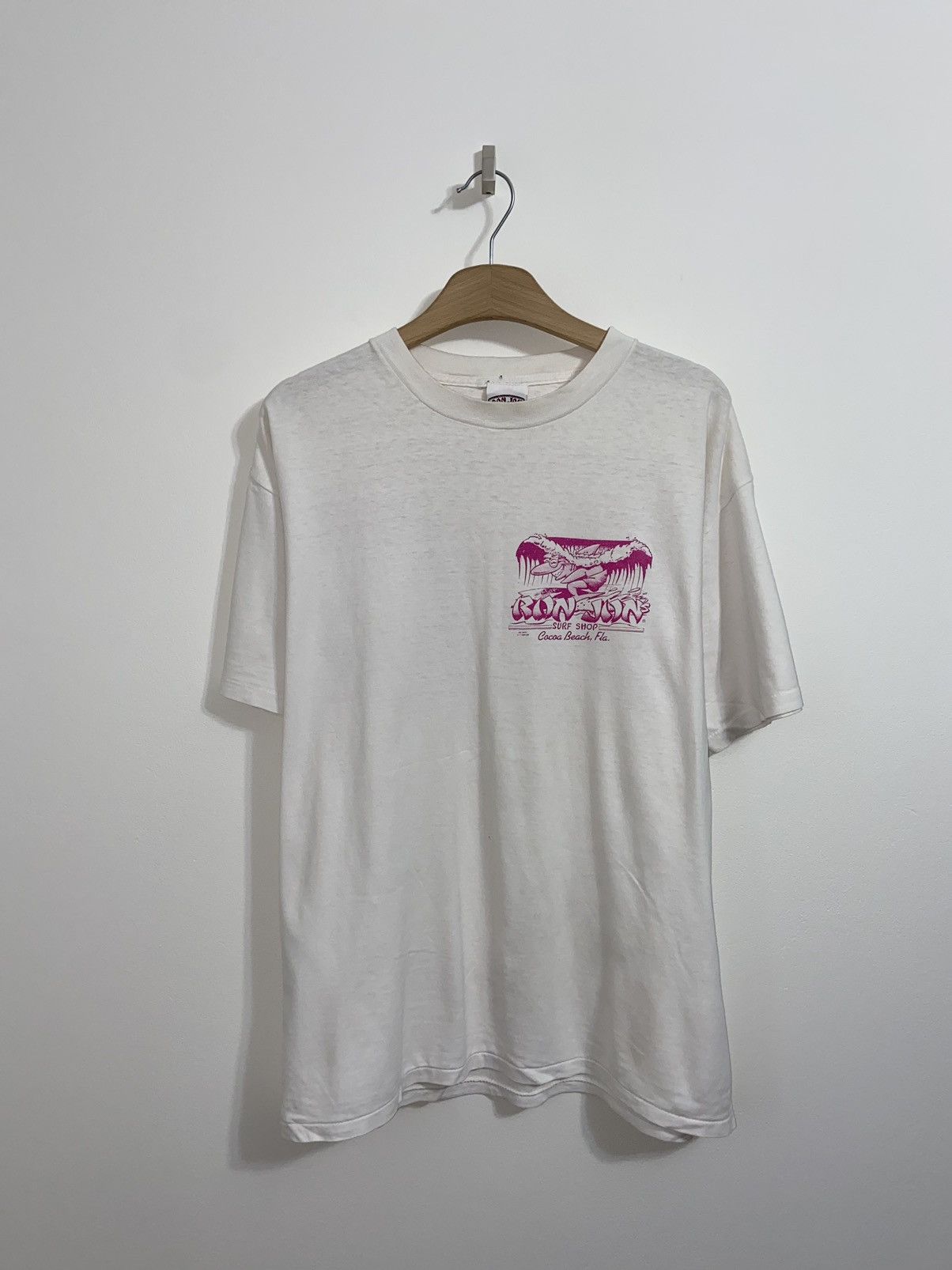 Band Tees Ron Jon Surf Shop 1989 Vintage Shirt Size US XL / EU 56 / 4 - 1 Thumbnail