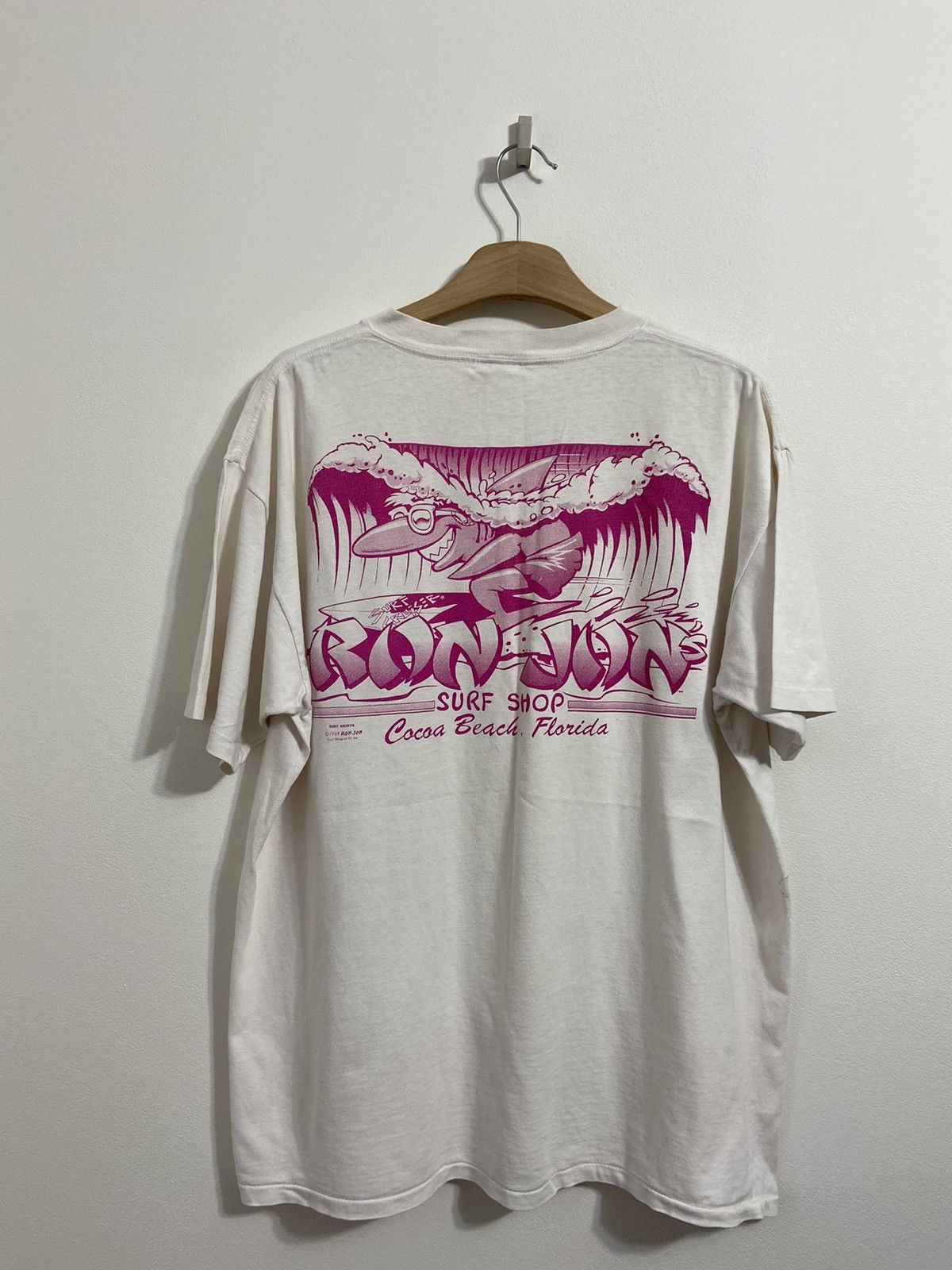 Band Tees Ron Jon Surf Shop 1989 Vintage Shirt Size US XL / EU 56 / 4 - 10 Thumbnail