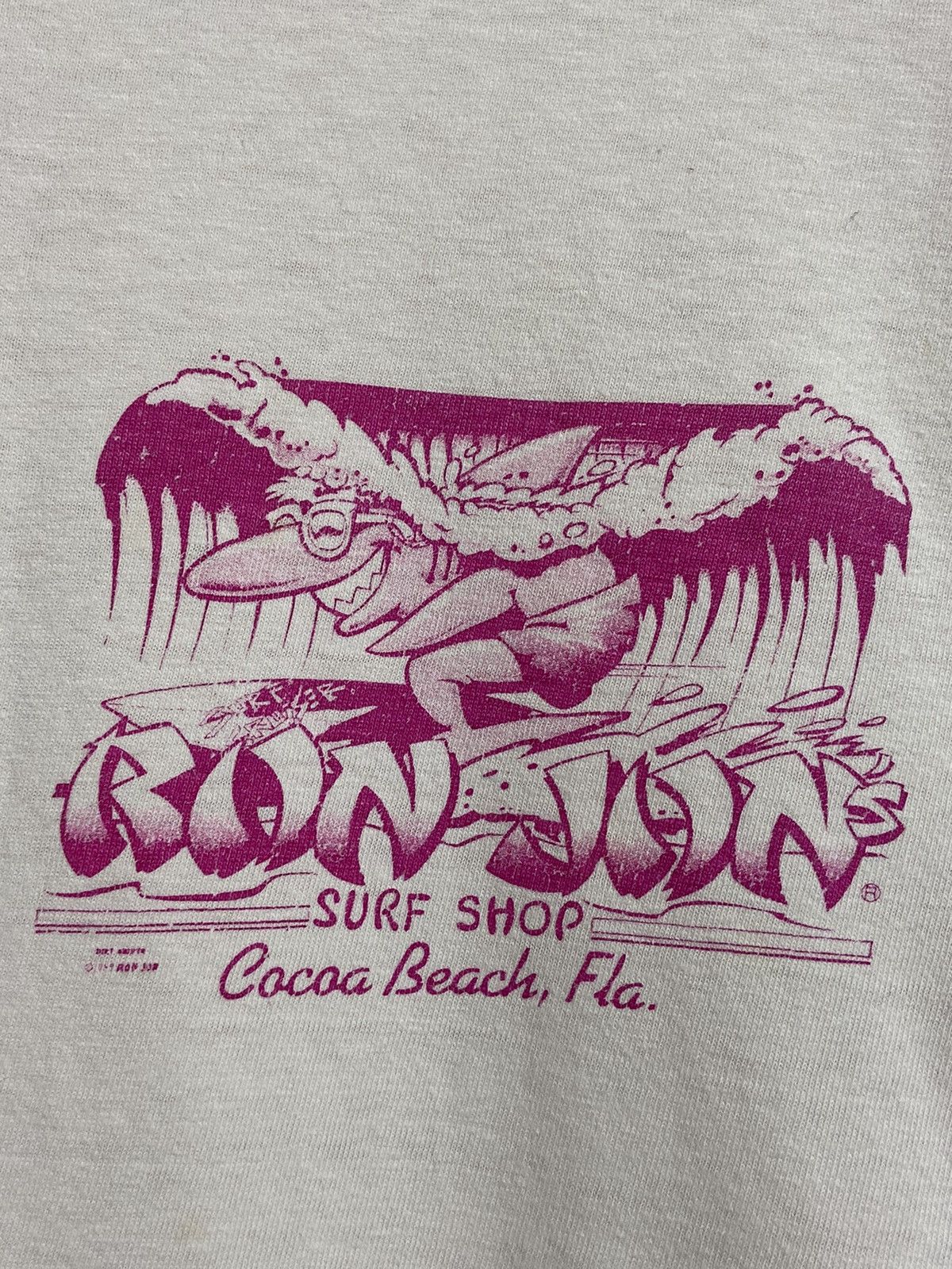 Band Tees Ron Jon Surf Shop 1989 Vintage Shirt Size US XL / EU 56 / 4 - 3 Thumbnail