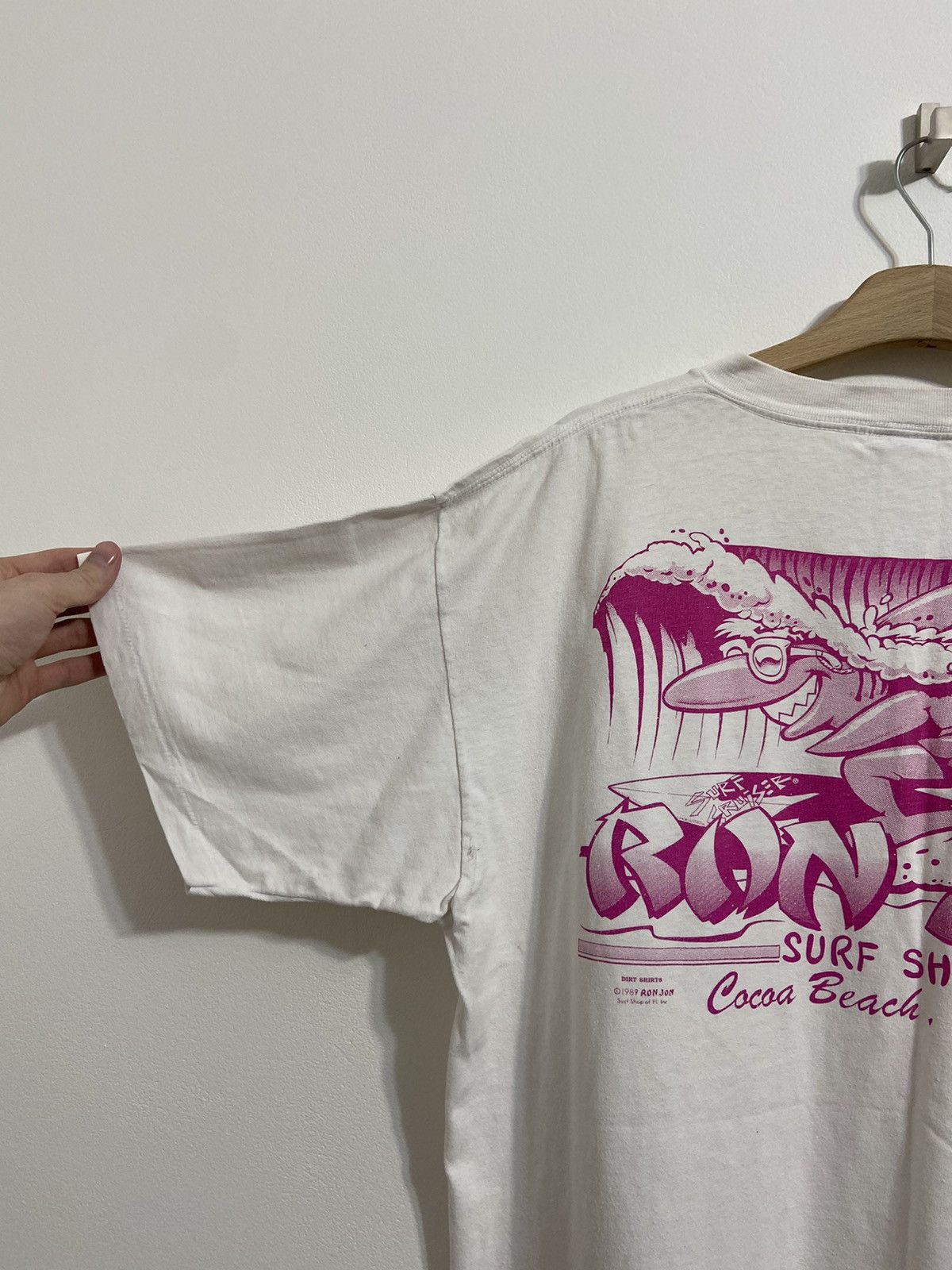 Band Tees Ron Jon Surf Shop 1989 Vintage Shirt Size US XL / EU 56 / 4 - 11 Thumbnail