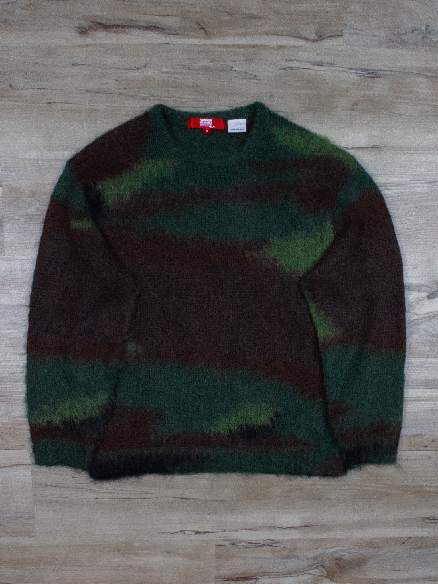 Junya Watanabe × Supreme Junya Watanabe Supreme Mohair Camo Knit 