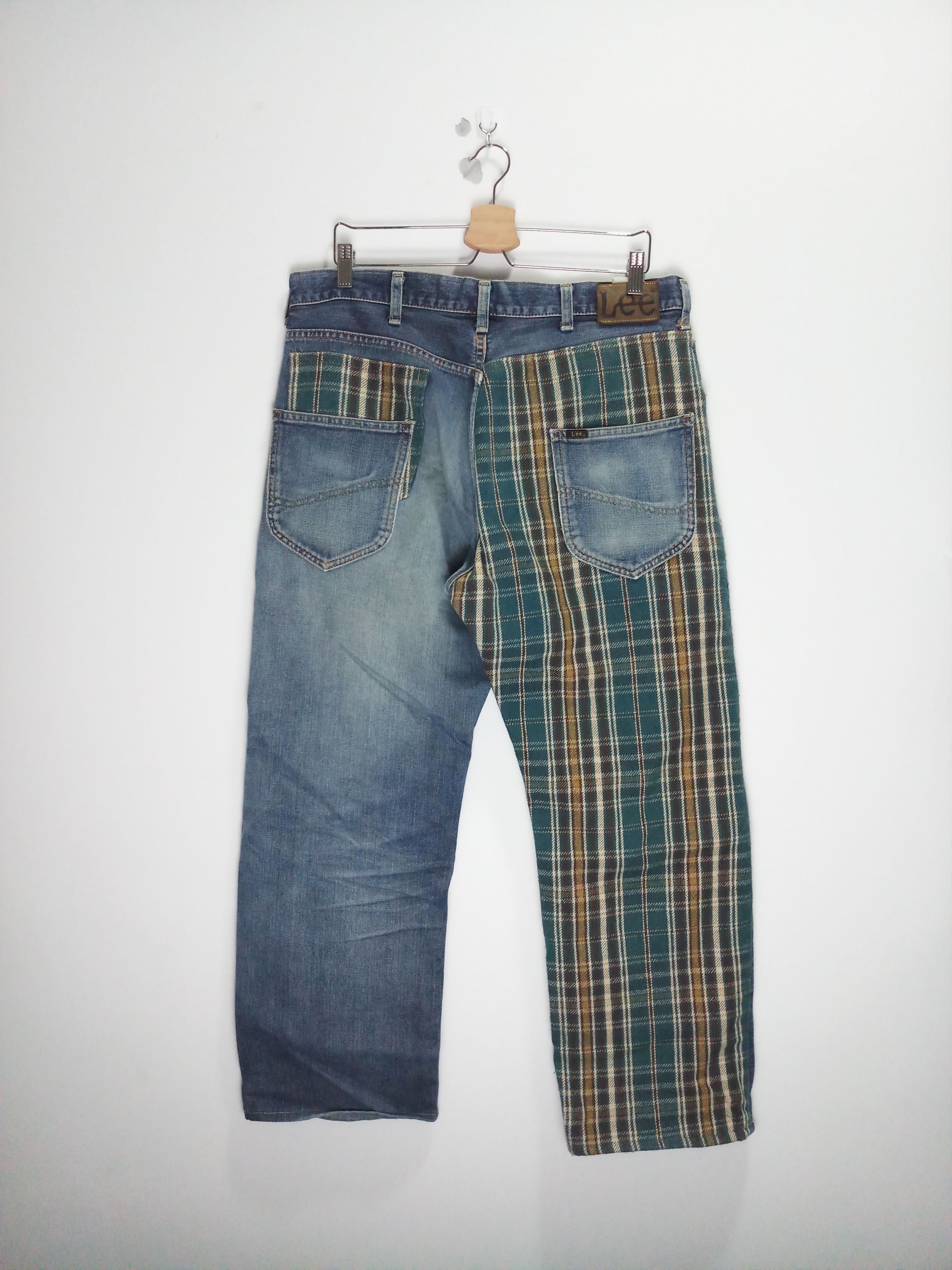 image of Distressed Denim Lee Japan Reworked Denim Half Selvedge in Indigo, Men's (Size 34)