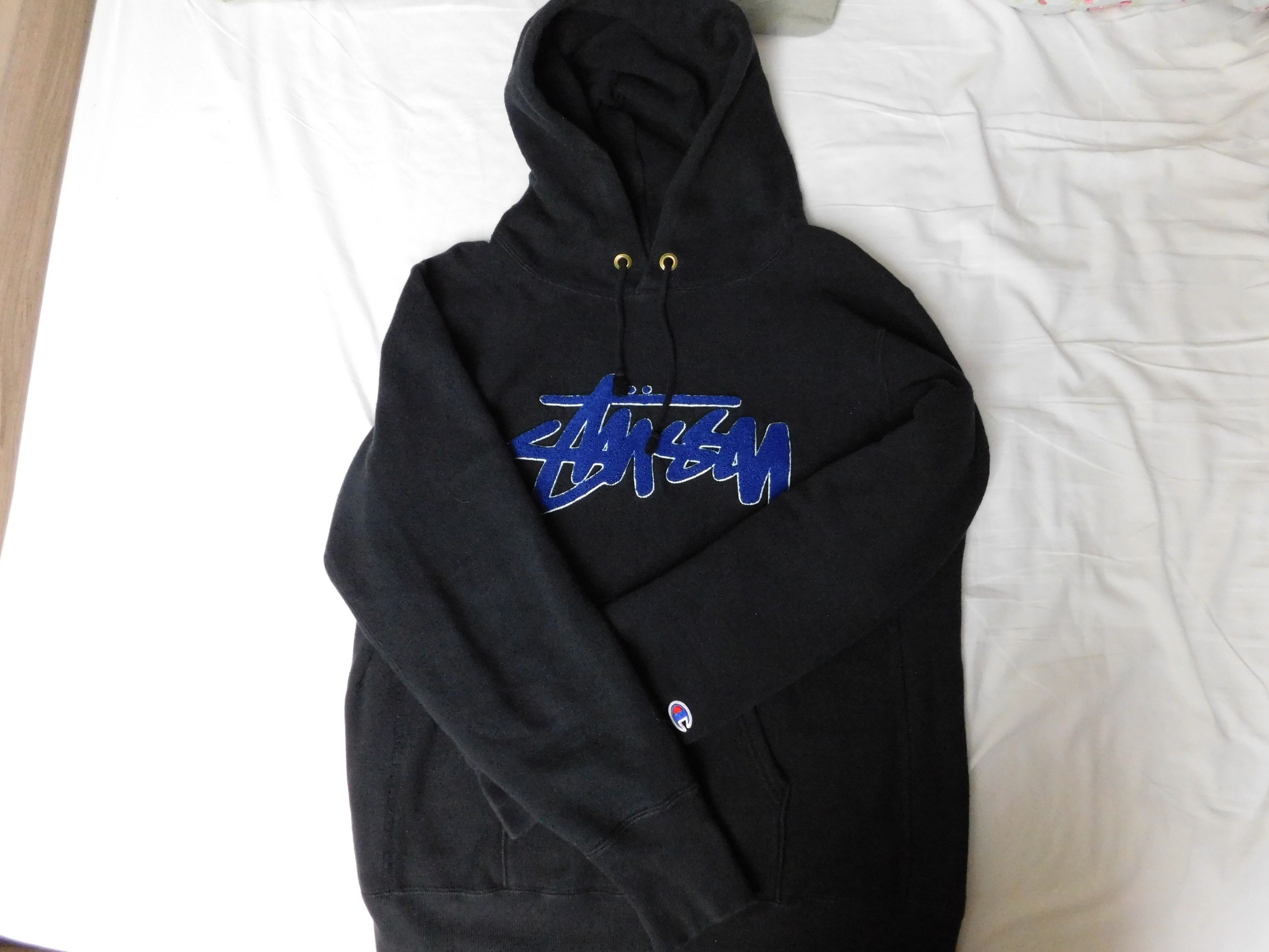 Stussy x cheap champion hoodie