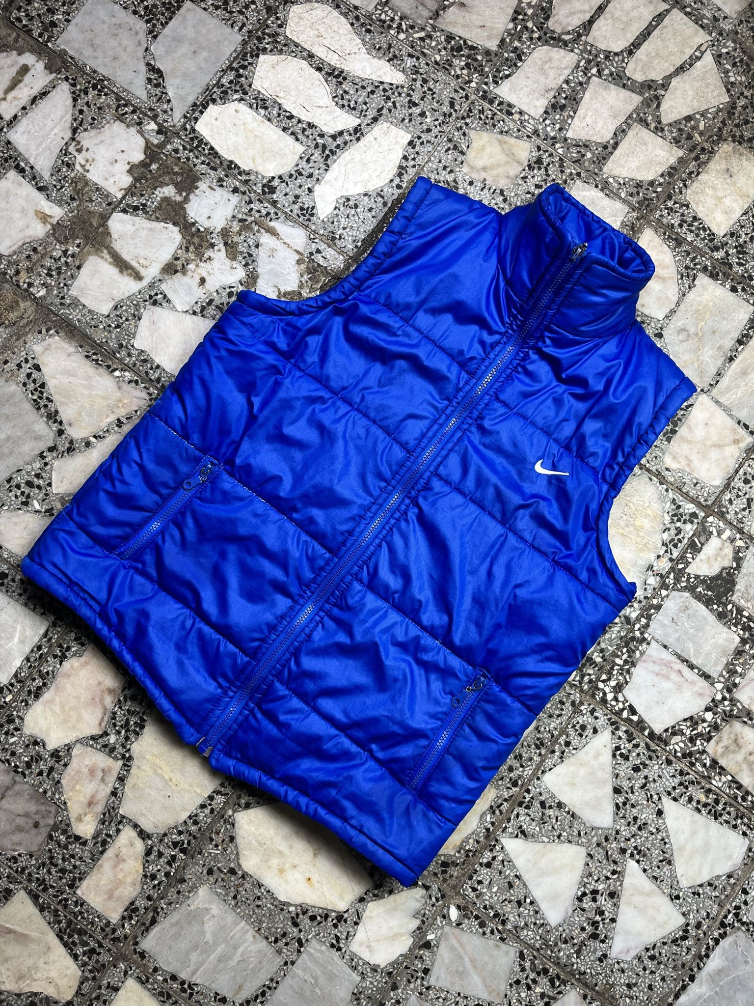 Nike × Vintage VINTAGE NIKE 90S ROYAL BLUE NAVY DOWN PUFFER Size US M / EU 48-50 / 2 - 1 Thumbnail
