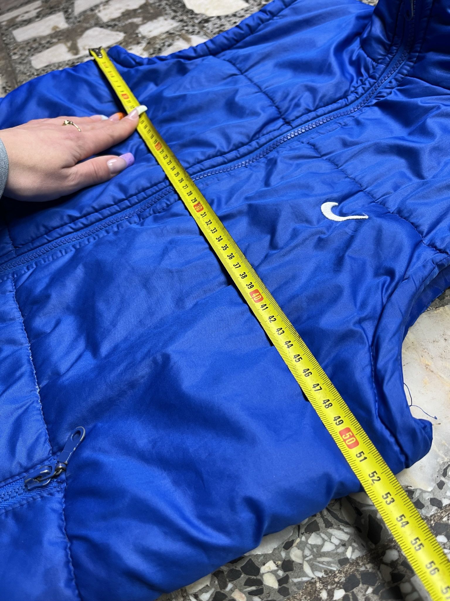 Nike × Vintage VINTAGE NIKE 90S ROYAL BLUE NAVY DOWN PUFFER Size US M / EU 48-50 / 2 - 5 Thumbnail