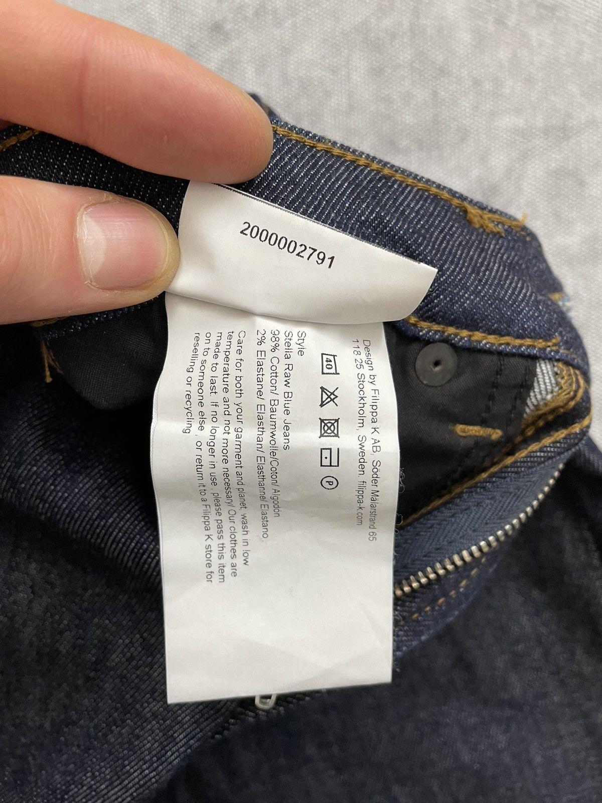 Filippa K Filippa K Stella Raw Blue Jeans Womens size XS Size 25" / US 0 / IT 36 - 12 Thumbnail