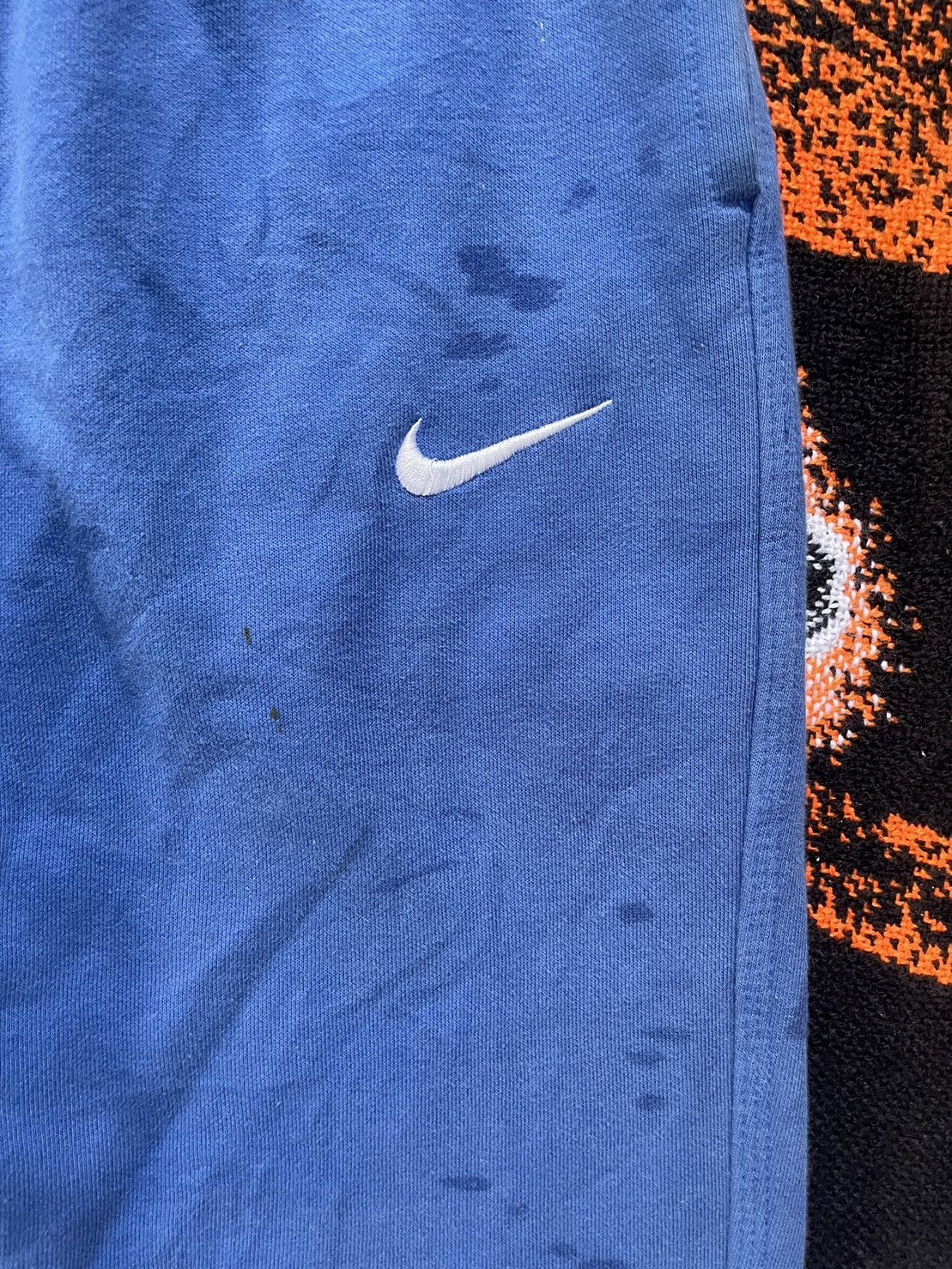 Nike Streetwear Nike Swoosh Blue Sweatpants Rare Size US 32 / EU 48 - 3 Thumbnail