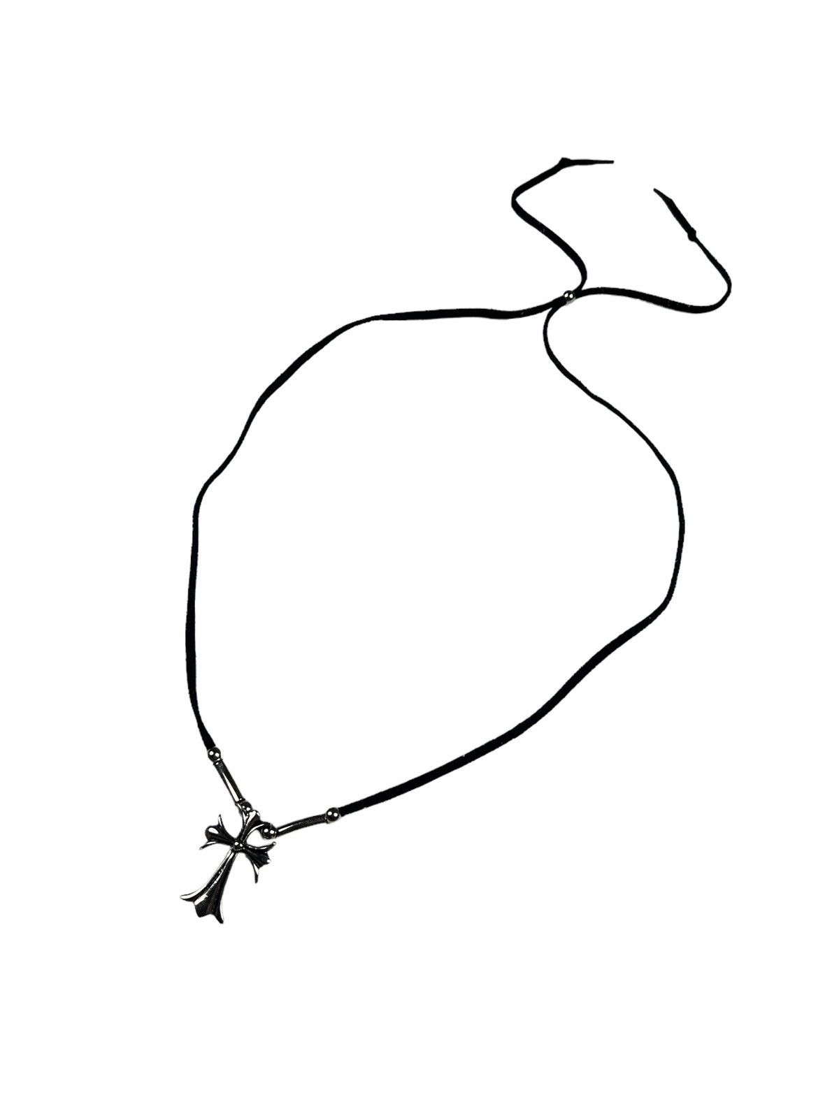 Japanese Brand Cross CH Inspired Leather Necklace Size ONE SIZE - 1 Thumbnail