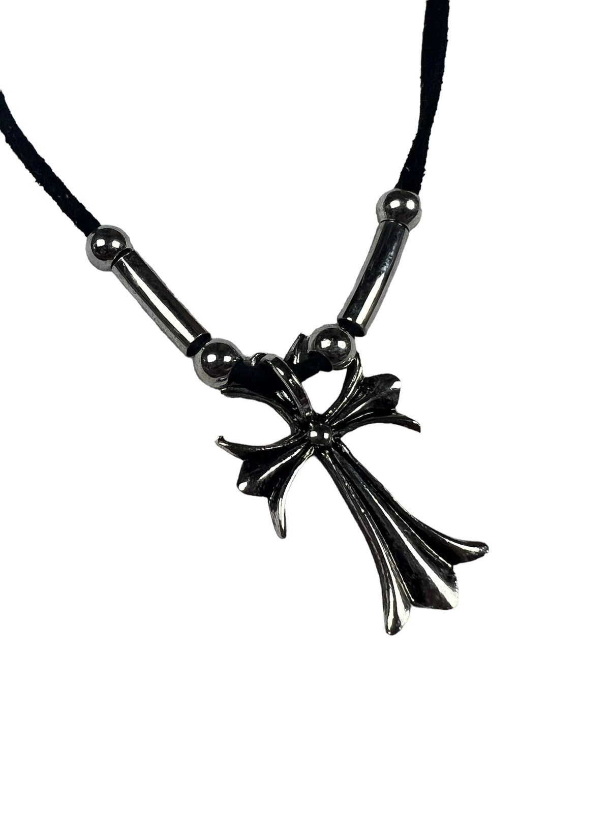 Japanese Brand Cross CH Inspired Leather Necklace Size ONE SIZE - 4 Thumbnail