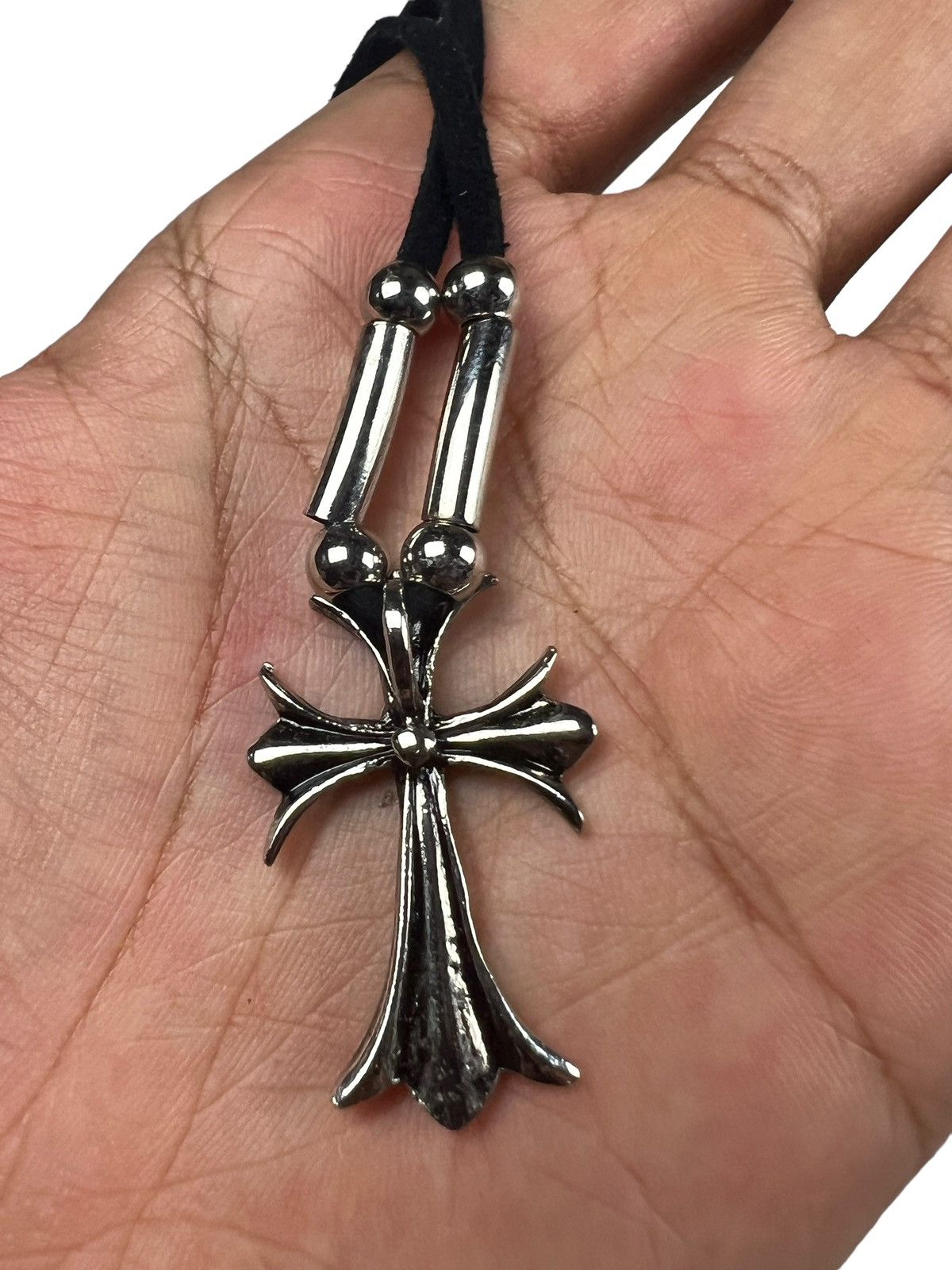 Japanese Brand Cross CH Inspired Leather Necklace Size ONE SIZE - 6 Thumbnail