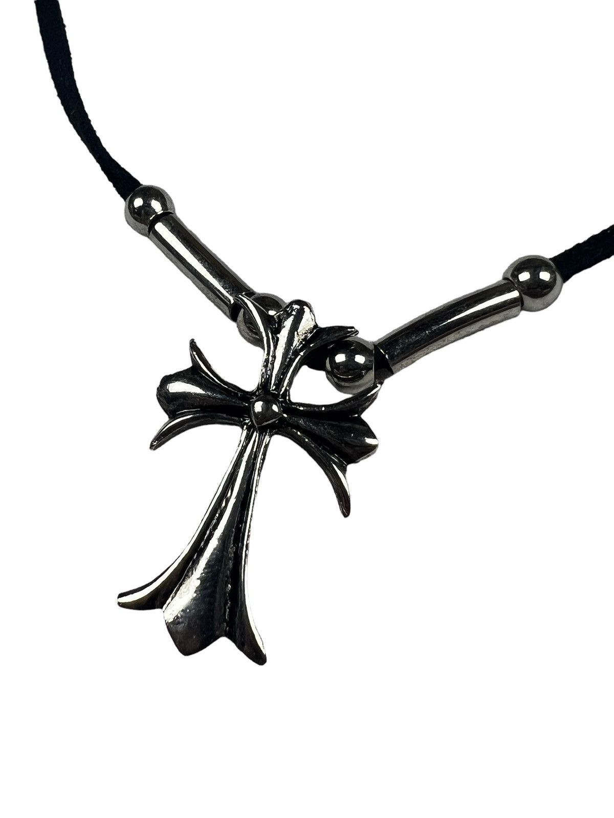 Japanese Brand Cross CH Inspired Leather Necklace Size ONE SIZE - 3 Thumbnail
