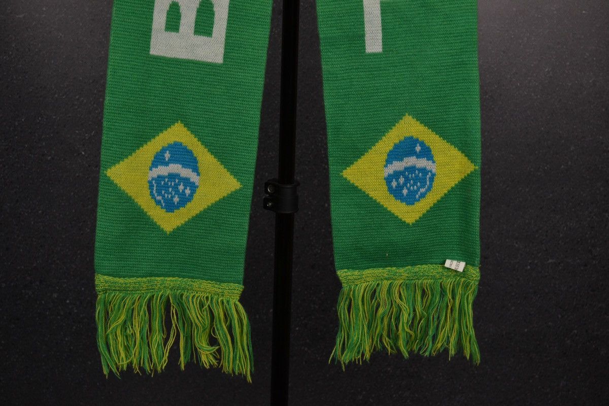 Vintage Brazil Football Retro Scarf Soccer Vintage Size ONE SIZE - 4 Thumbnail