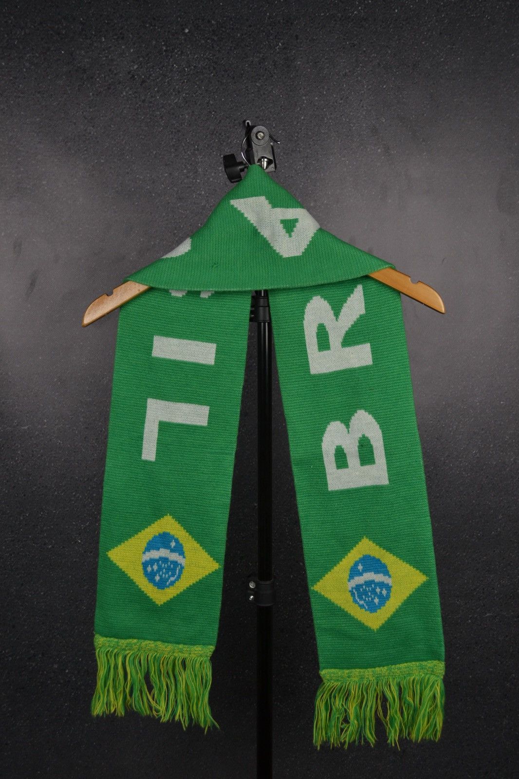 Vintage Brazil Football Retro Scarf Soccer Vintage Size ONE SIZE - 2 Thumbnail