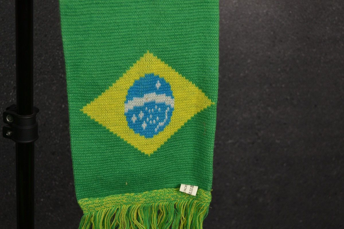 Vintage Brazil Football Retro Scarf Soccer Vintage Size ONE SIZE - 7 Thumbnail