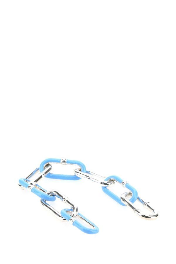 Two-Tone Silver Chain Bracelet