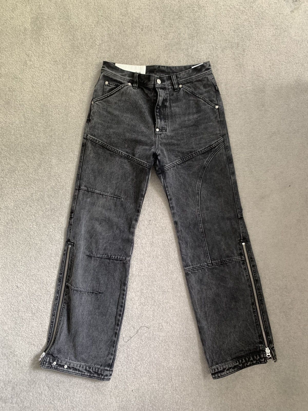 Andersson Bell 2020 ANDERSSON BELL Bleach washed zipper jeans Size US 30 / EU 46 - 1 Thumbnail