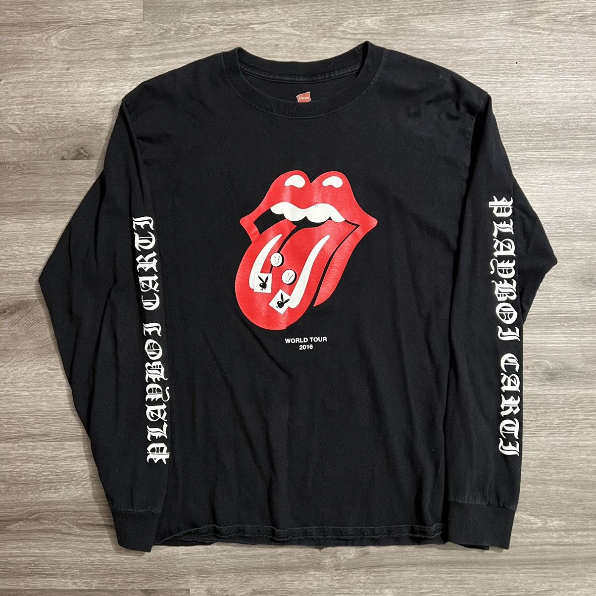 Playboi Carti Playboi Carti Rolling Stones 2016 World Tour Longsleeve Size US M / EU 48-50 / 2 - 2 Thumbnail