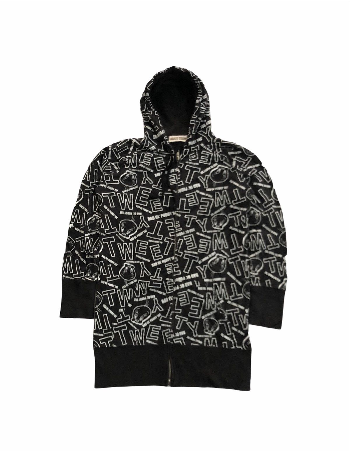 Vintage 🔥Looney Tunes Zipper Sweatshirt With Hoodies Size S / US 4 / IT 40 - 1 Thumbnail