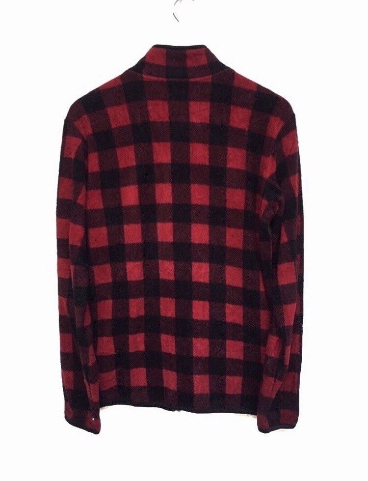 Vintage 🔥Micro Check Fleece Jacket Size US M / EU 48-50 / 2 - 2 Thumbnail