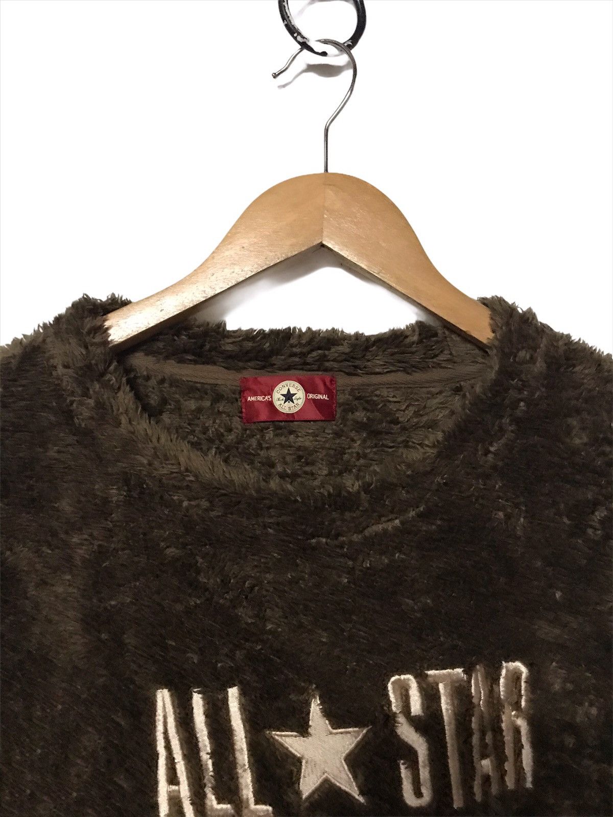 Converse × Vintage 🔥Converse All Star Faux Fur Sweatshirts Size US M / EU 48-50 / 2 - 4 Thumbnail
