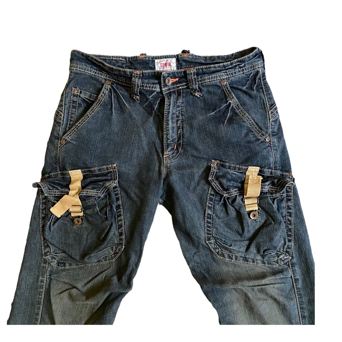Edwin VINTAGE EDWIN CARGO TRAVIS SCOTT LIL UZI STYLE Size US 33 - 3 Thumbnail