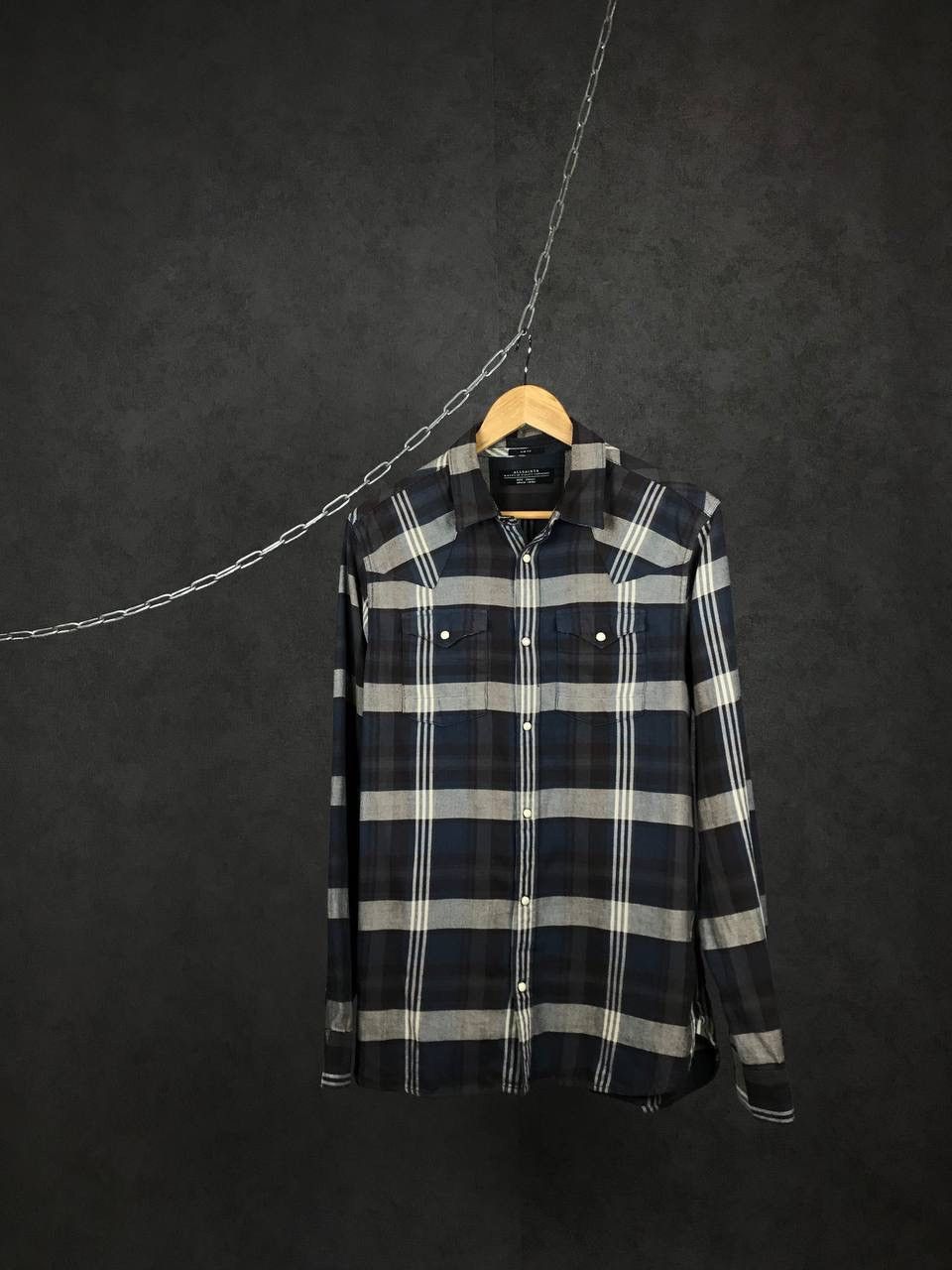 Allsaints Allsaints luxury streetwear multicolor shirt Size US S / EU 44-46 / 1 - 1 Thumbnail