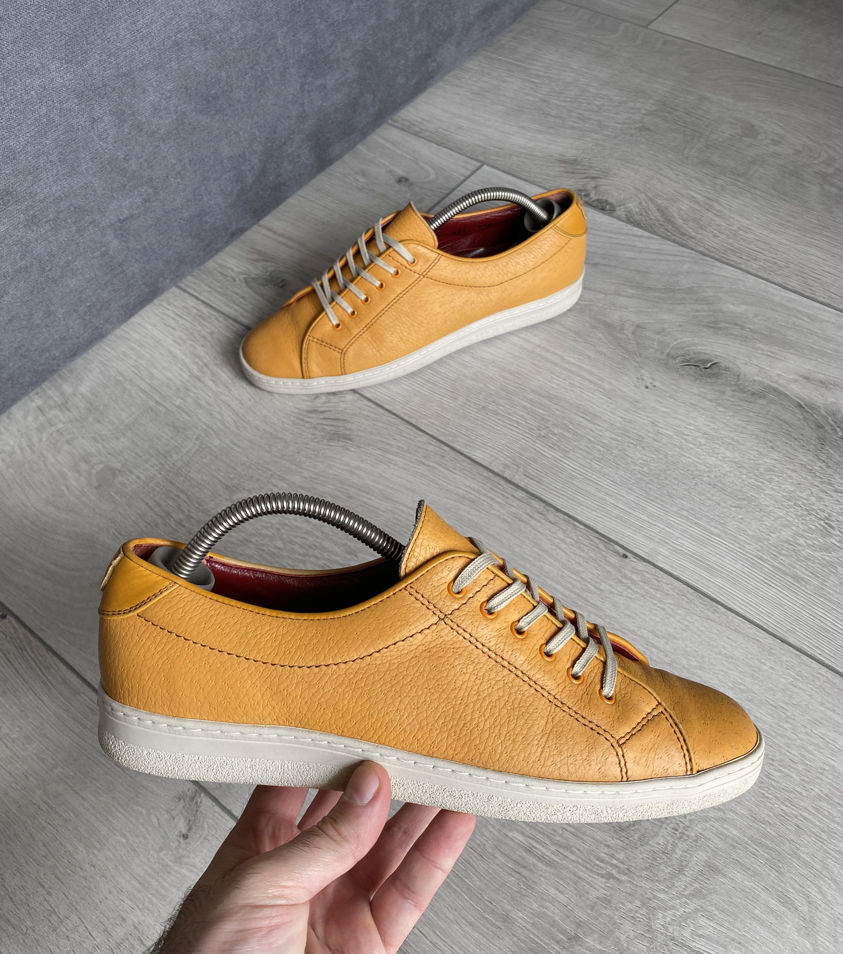image of Italian Designers x Salvatore Ferragamo Sneakers in Yellow, Women's (Size 9.5)