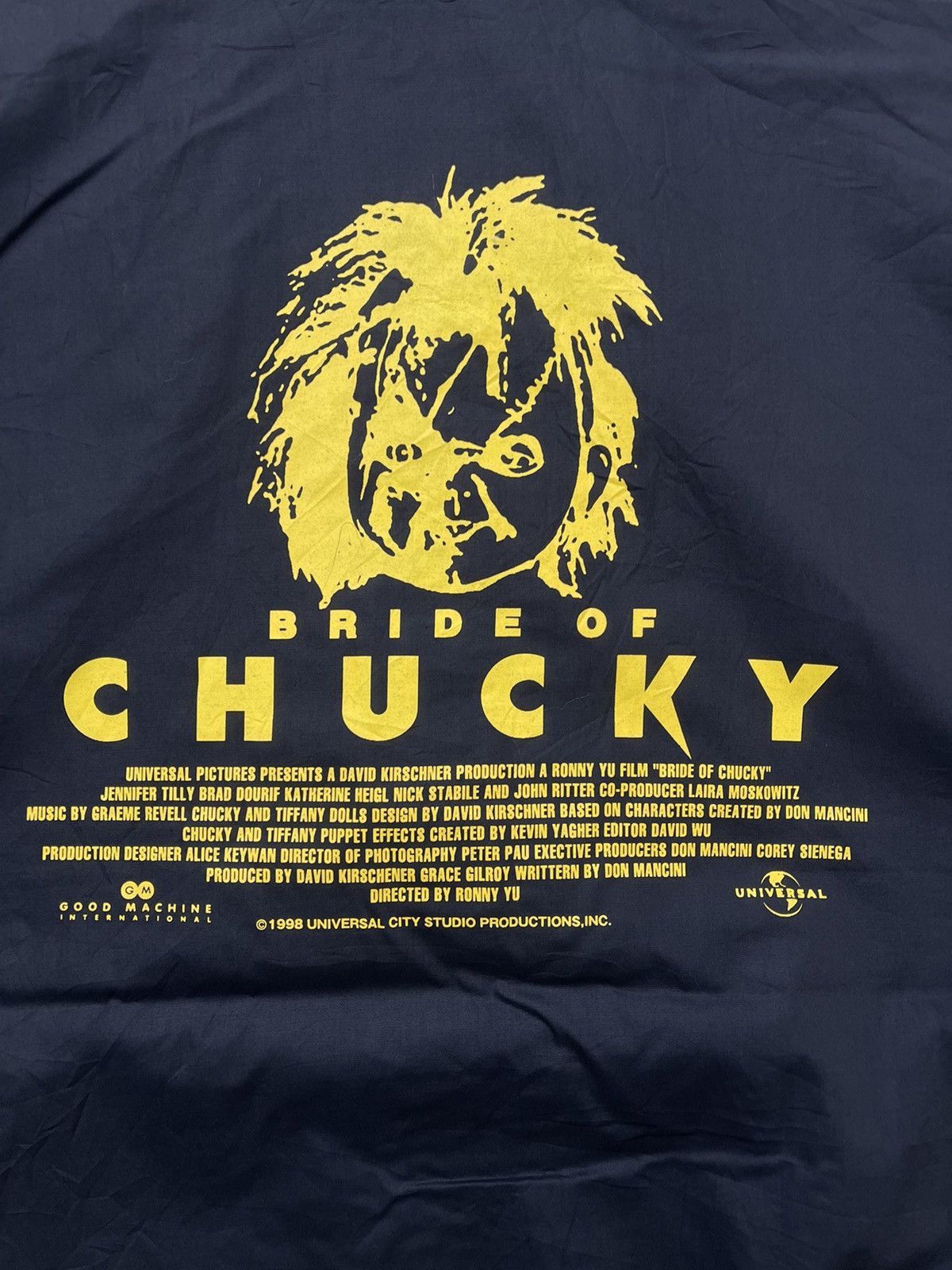Japanese Brand Vintage 90s Bride of Chucky Jacket by Universal Studio | L Size US L / EU 52-54 / 3 - 6 Thumbnail